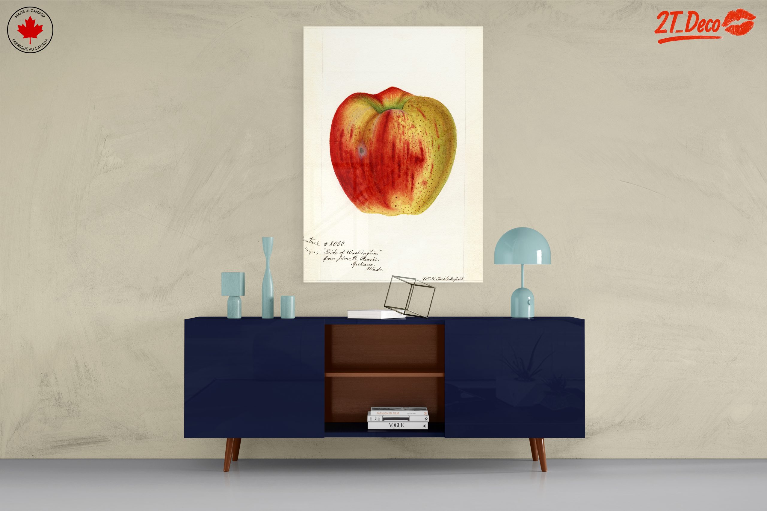 Stylized Apple Artwork in Abstract Style - Image 8