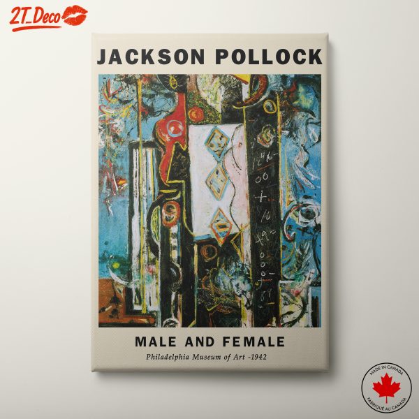 Jackson Pollock Male and Female Artwork
