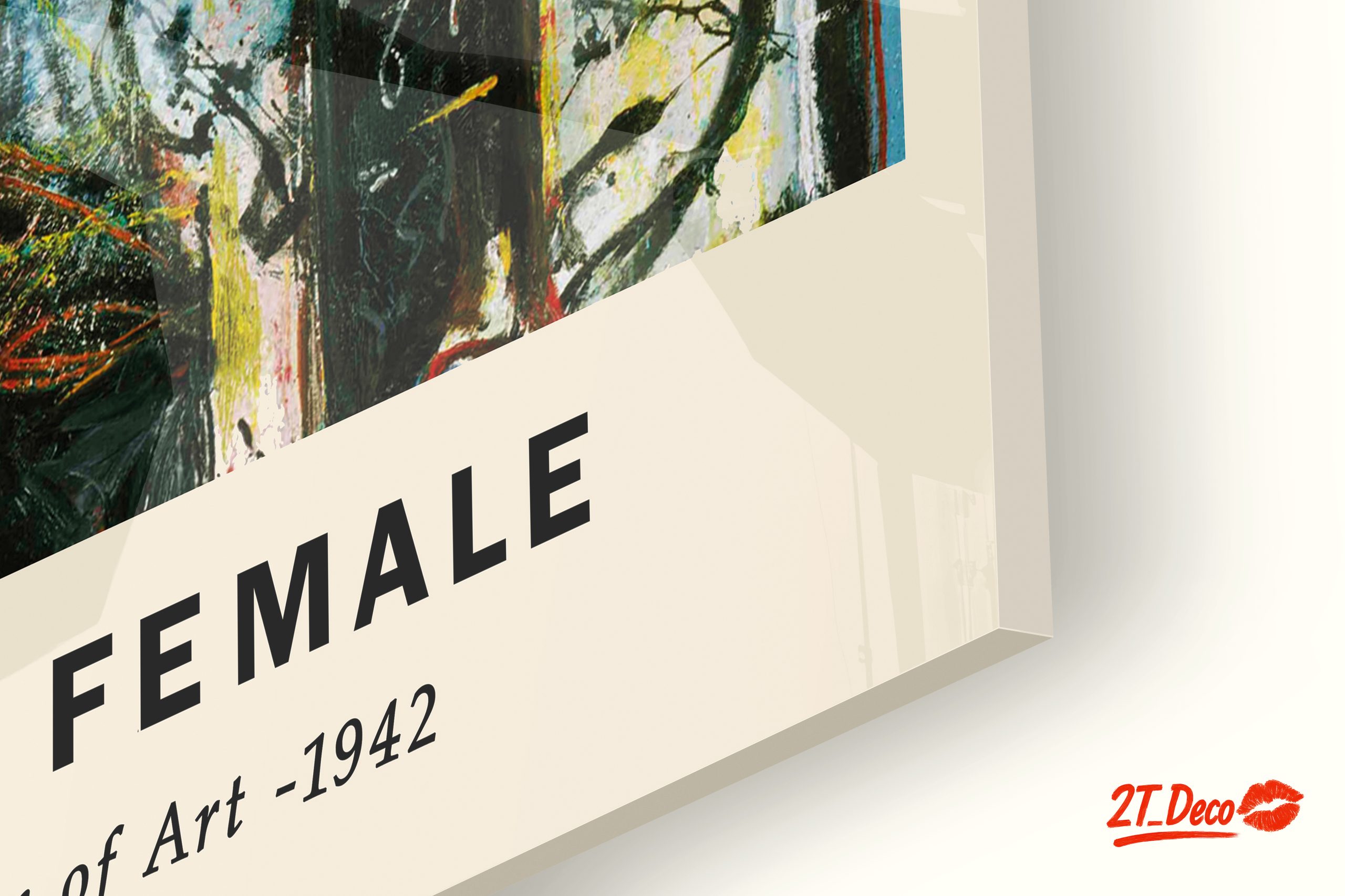 Jackson Pollock Male and Female Artwork - Image 9