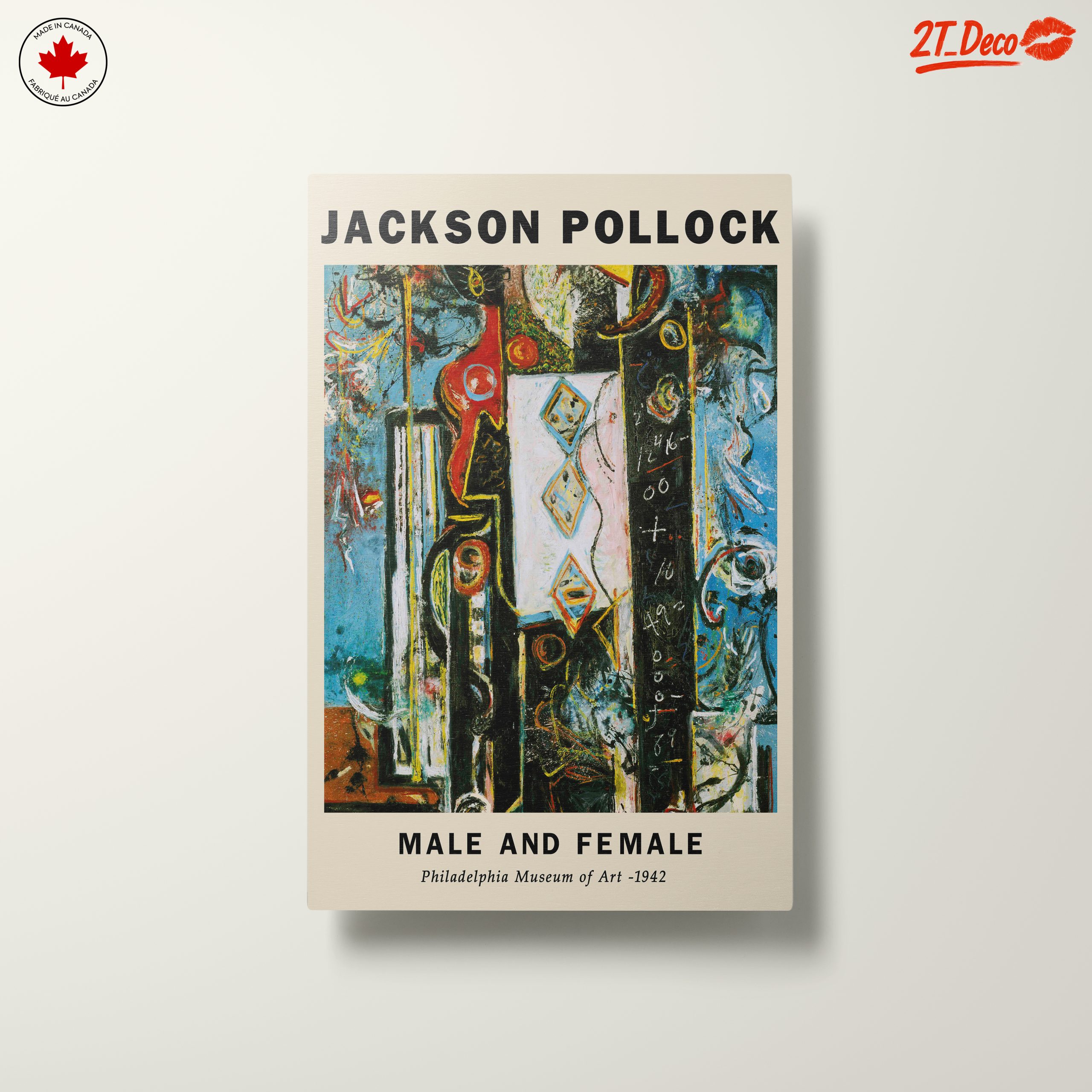 Jackson Pollock Male and Female Artwork - Image 10