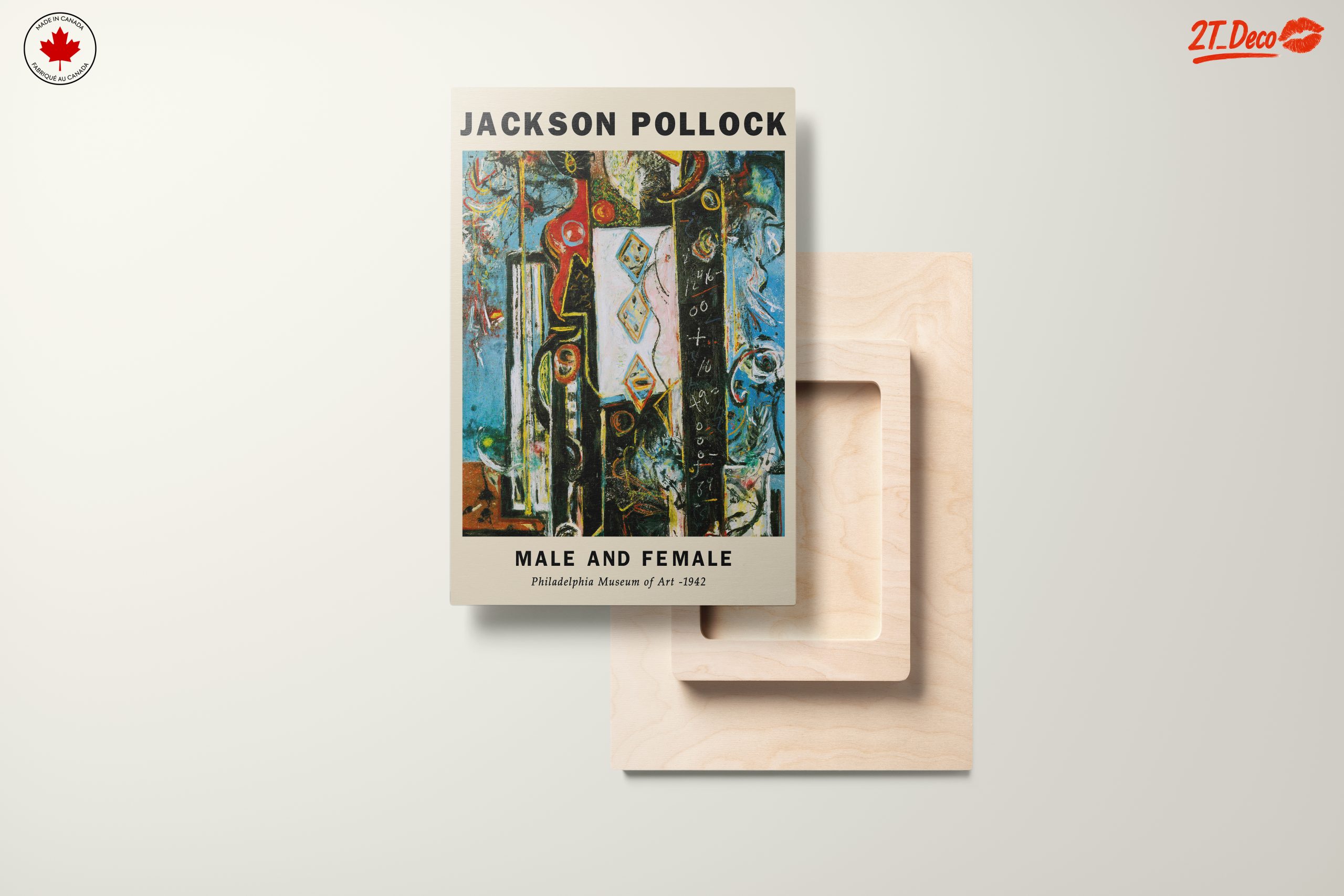 Jackson Pollock Male and Female Artwork - Image 11
