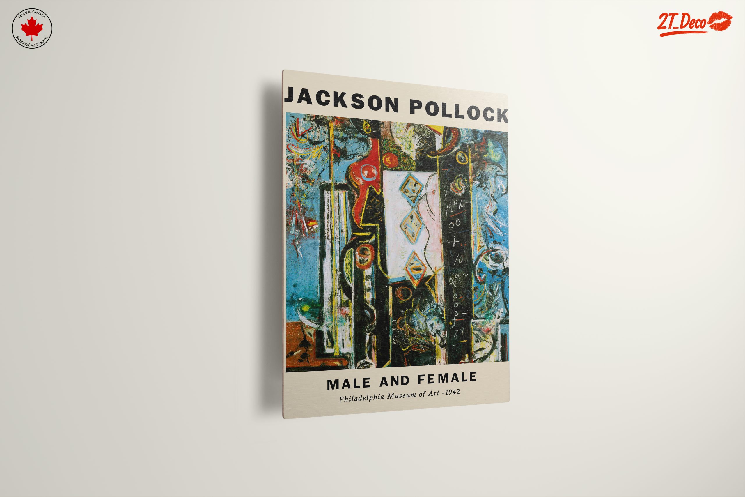 Jackson Pollock Male and Female Artwork - Image 13