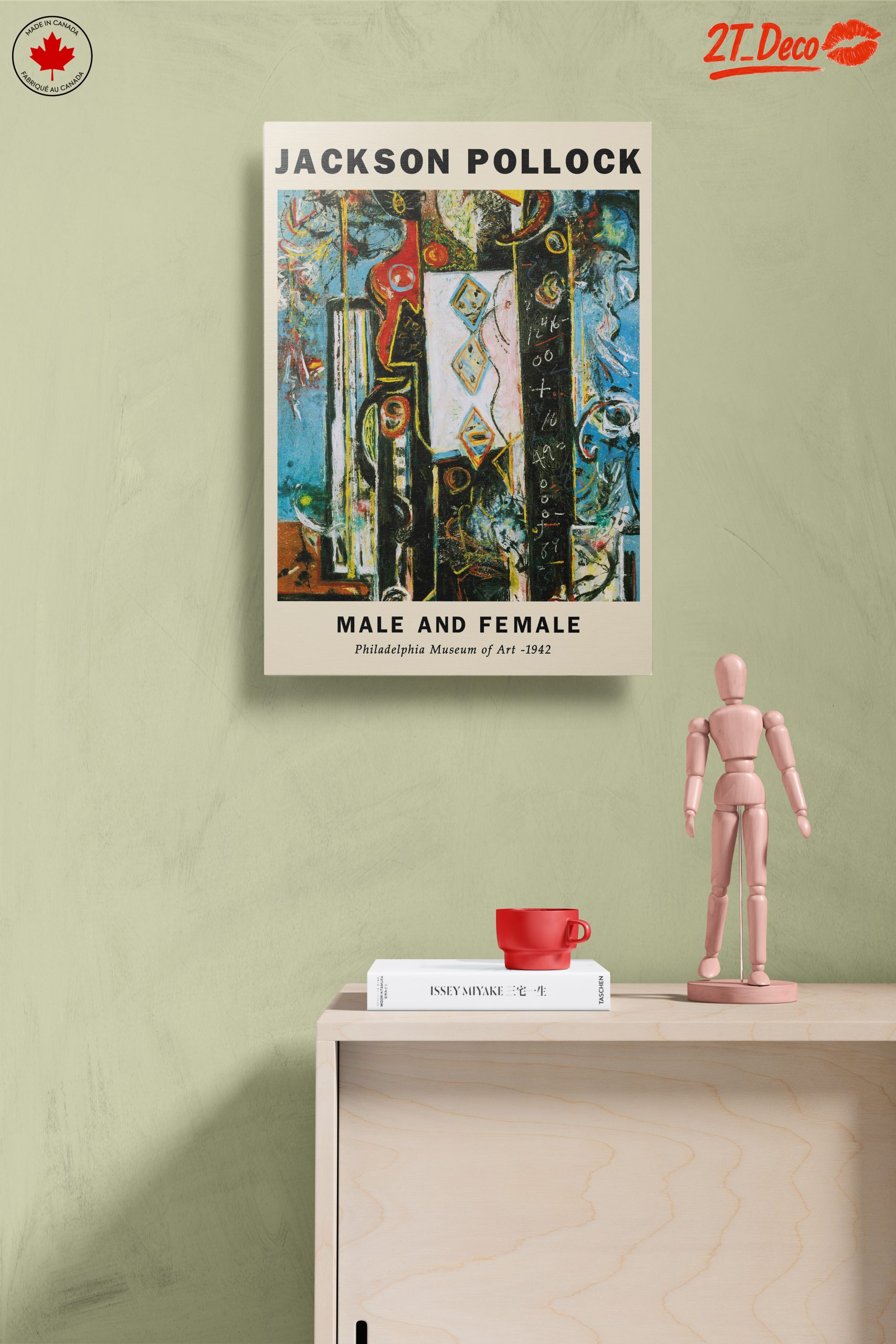 Jackson Pollock Male and Female Artwork - Image 14