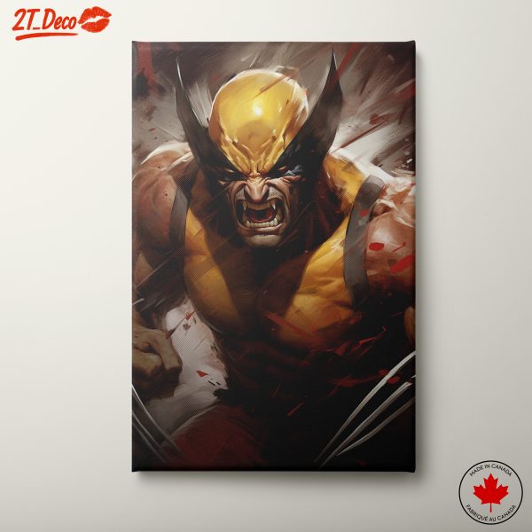 Fierce Wolverine Action Character Art