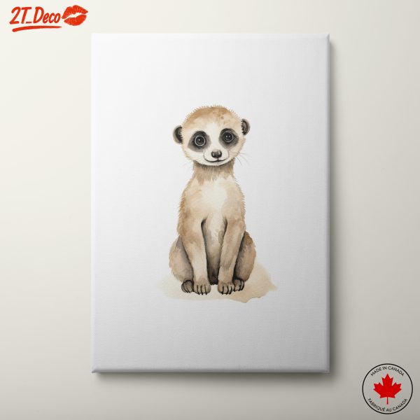 Whimsical Meerkat Illustration Artwork