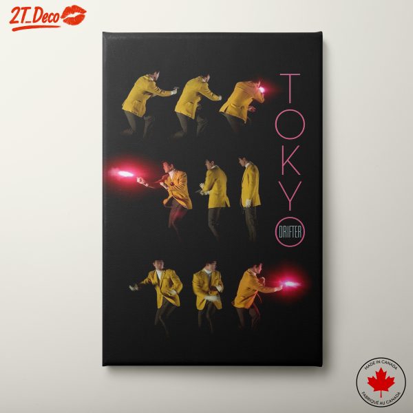 Dynamic Character Art Inspired by Tokyo Drifter