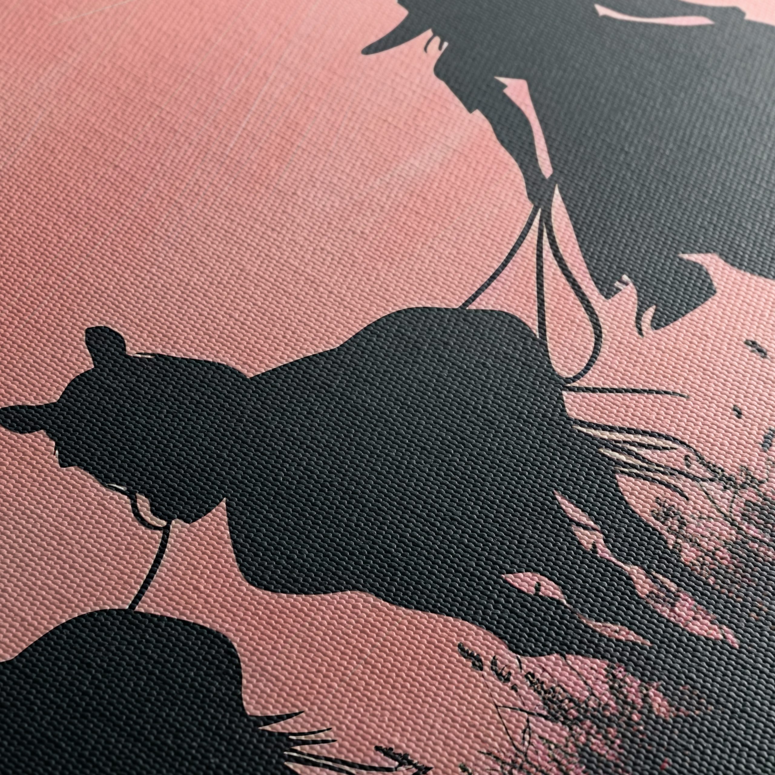 Silhouette of a Cowgirl with Horses - Image 5