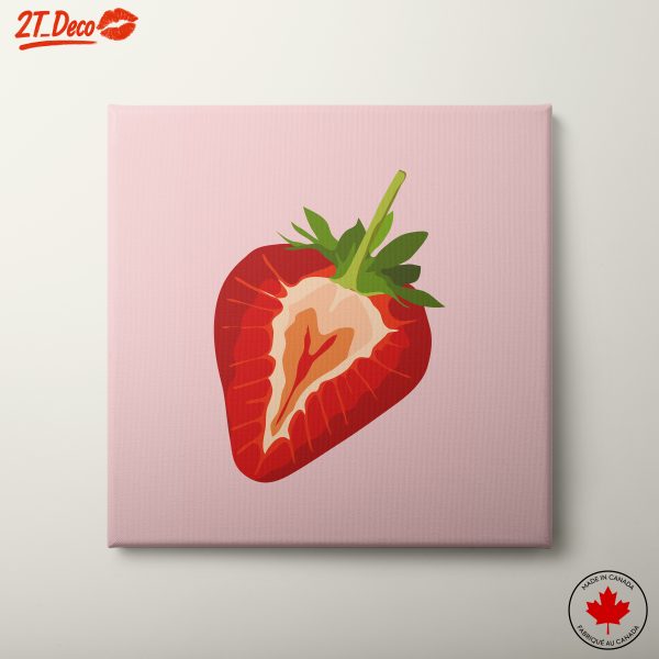Stylized Strawberry Abstract Art 2