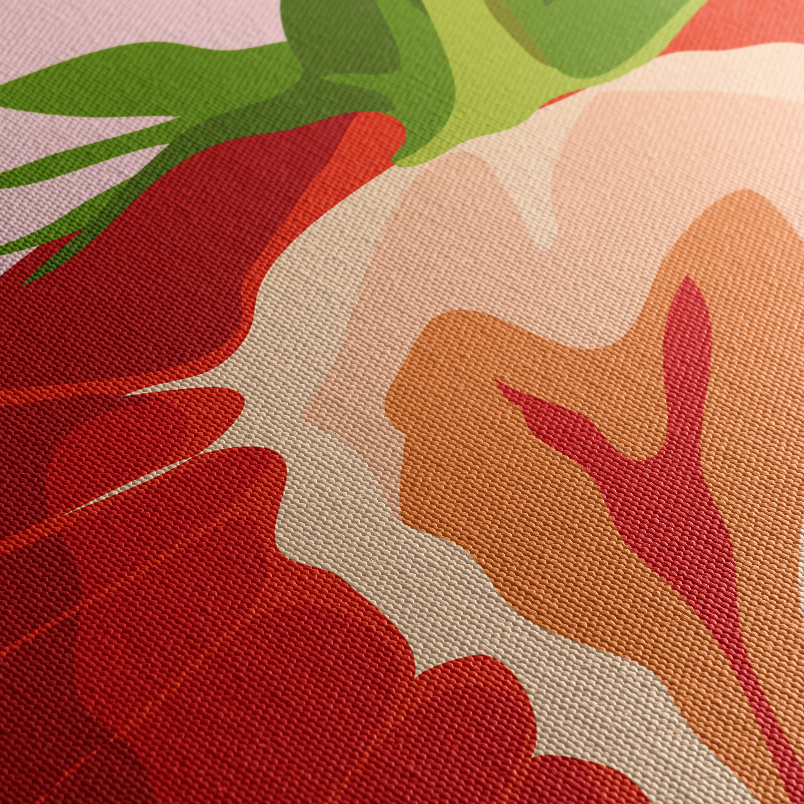 Stylized Strawberry Abstract Art 2 - Image 5