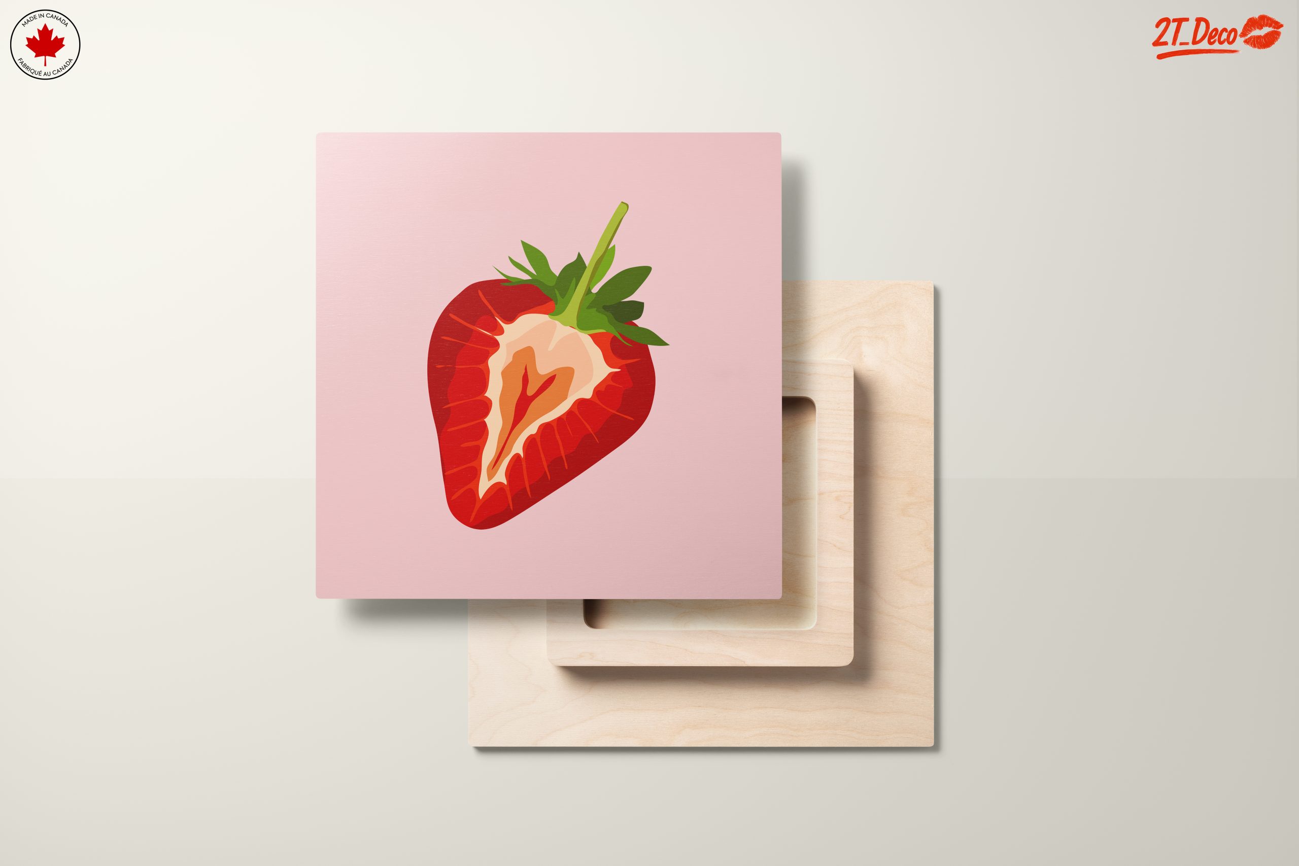 Stylized Strawberry Abstract Art 2 - Image 11