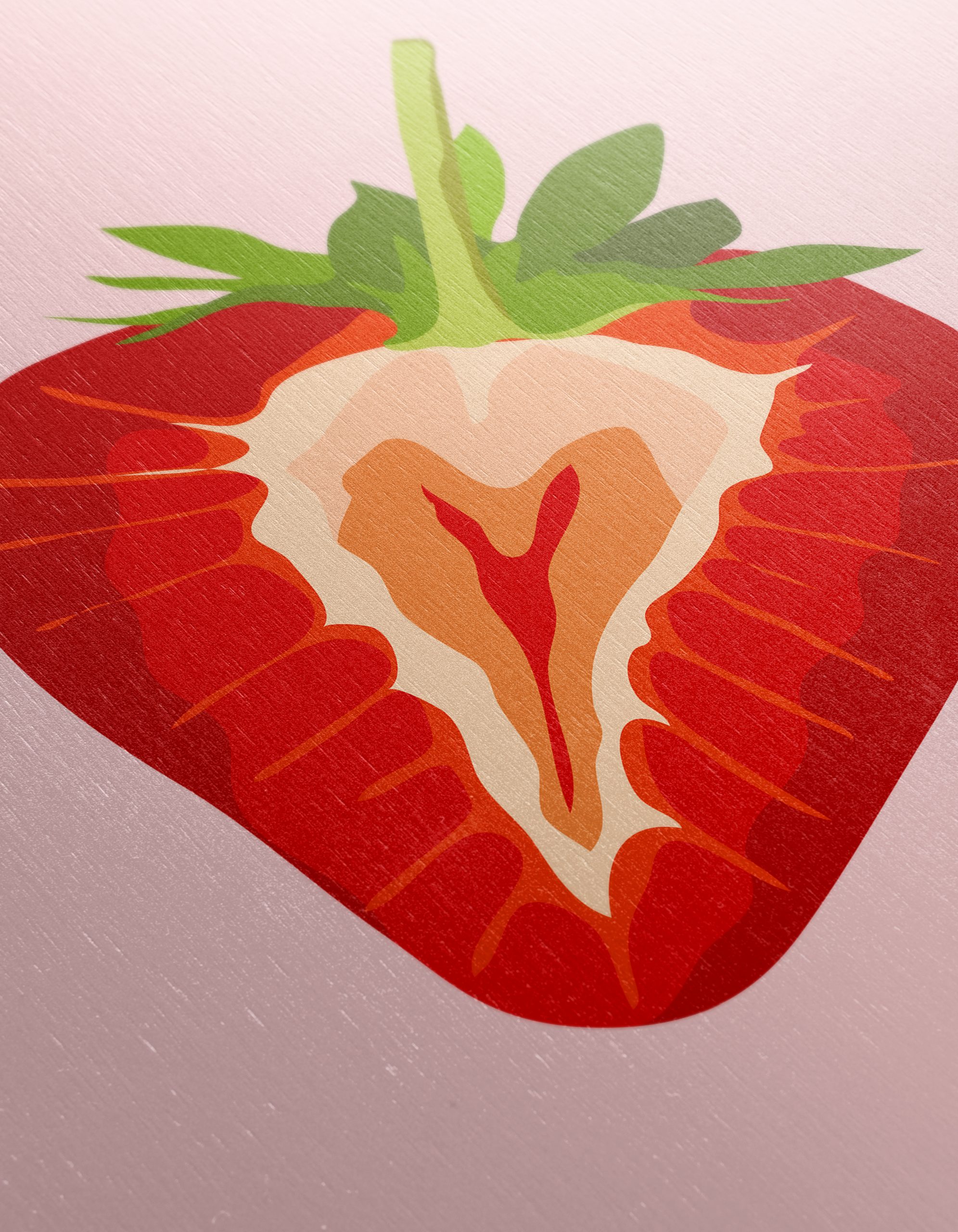 Stylized Strawberry Abstract Art 2 - Image 12