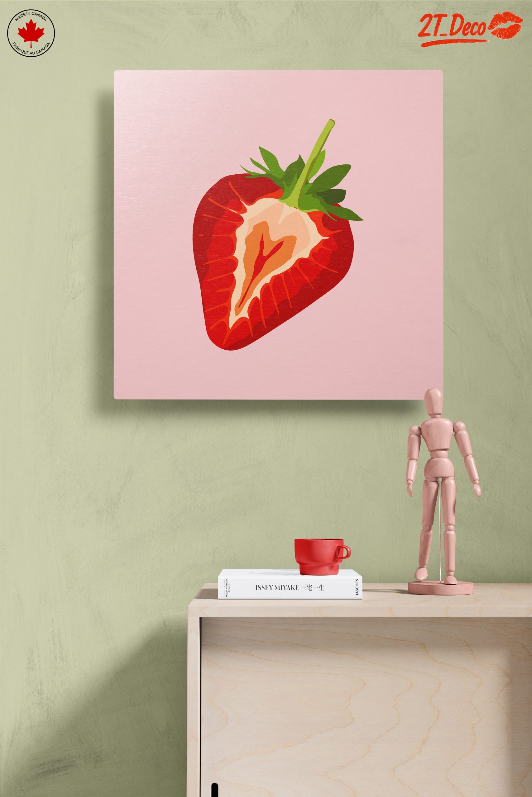 Stylized Strawberry Abstract Art 2 - Image 14