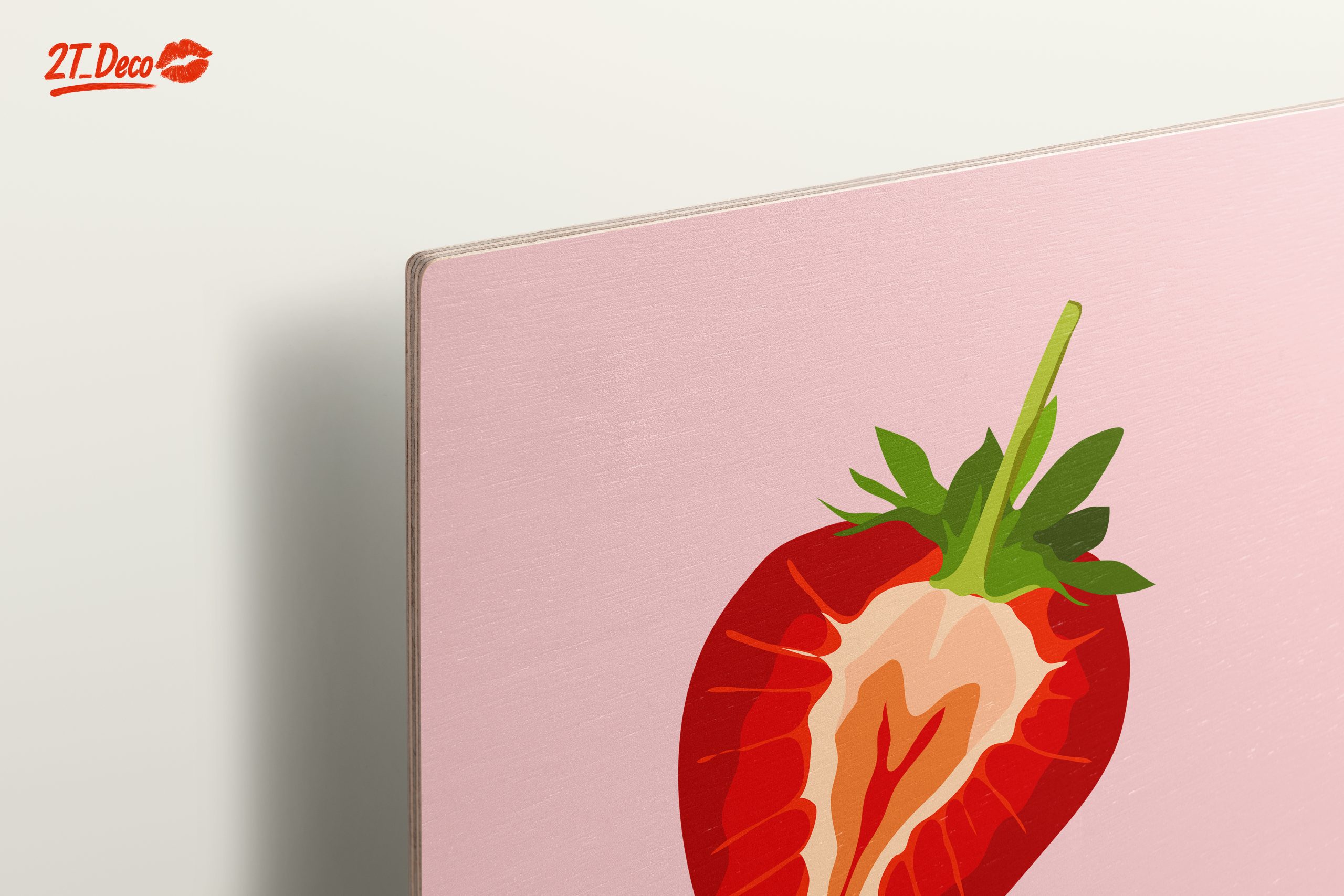 Stylized Strawberry Abstract Art 2 - Image 15
