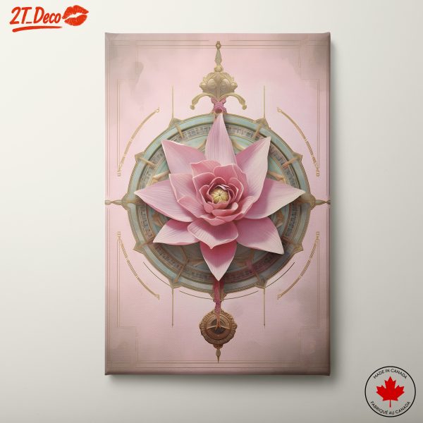 Delicate Pink Lotus Flower Art