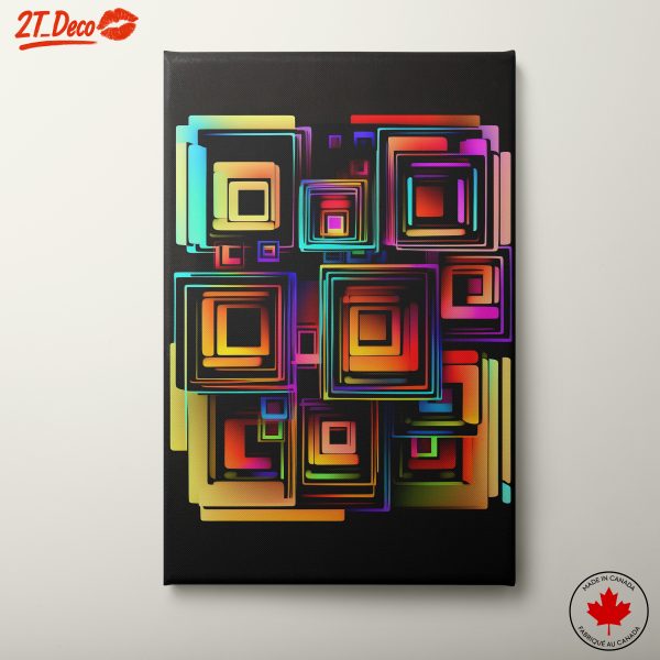 Vibrant Colorful Abstract Composition Art 5