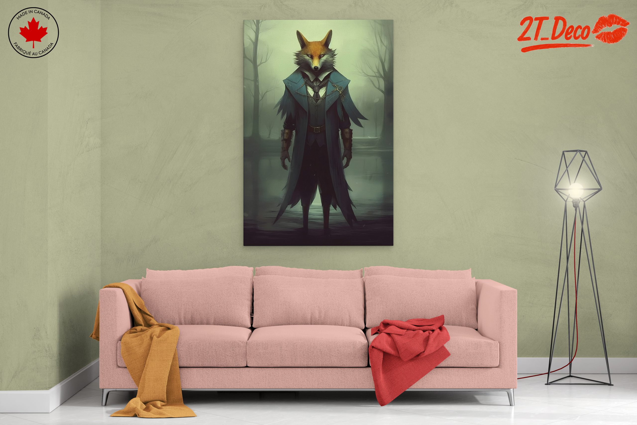 Stylized Fox Character in Dark Fantasy Setting - Image 2