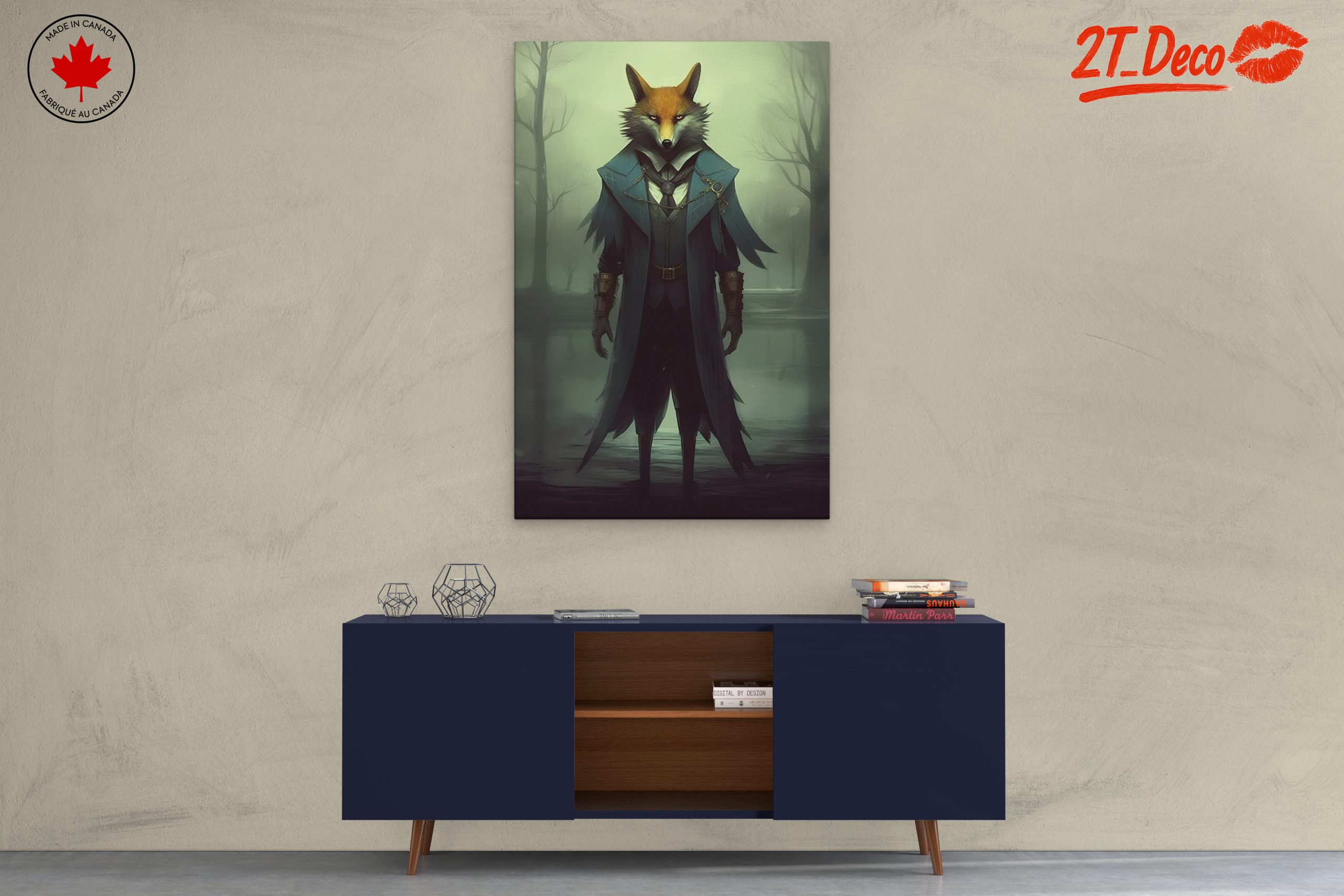 Stylized Fox Character in Dark Fantasy Setting - Image 3