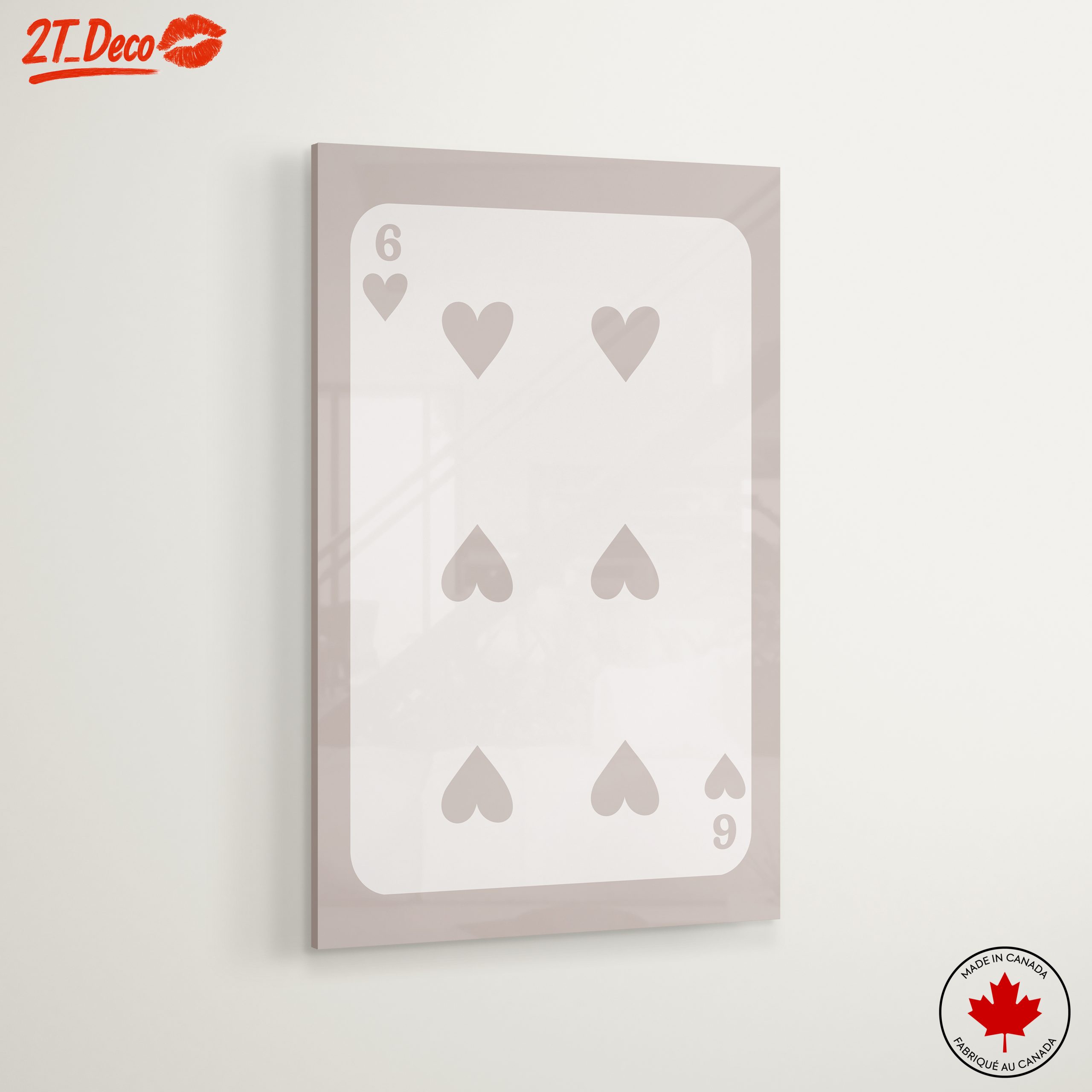 Minimalist Playing Card Design with Hearts - Image 6