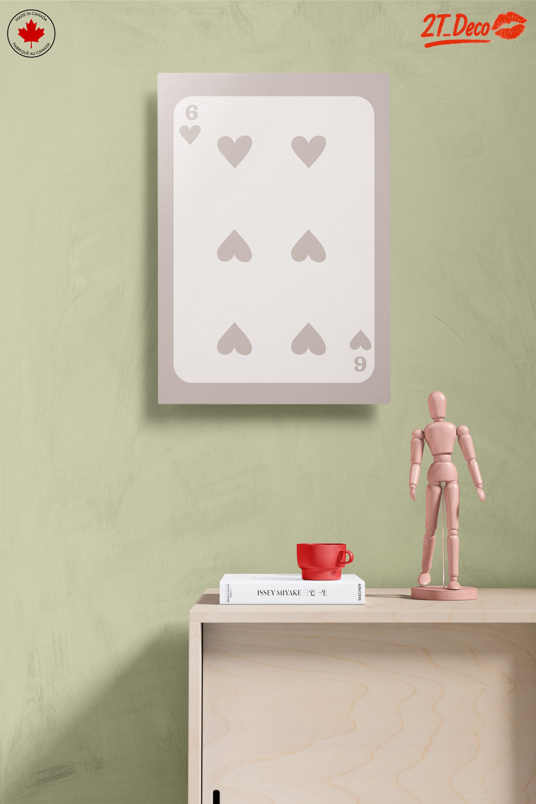 Minimalist Playing Card Design with Hearts - Image 14