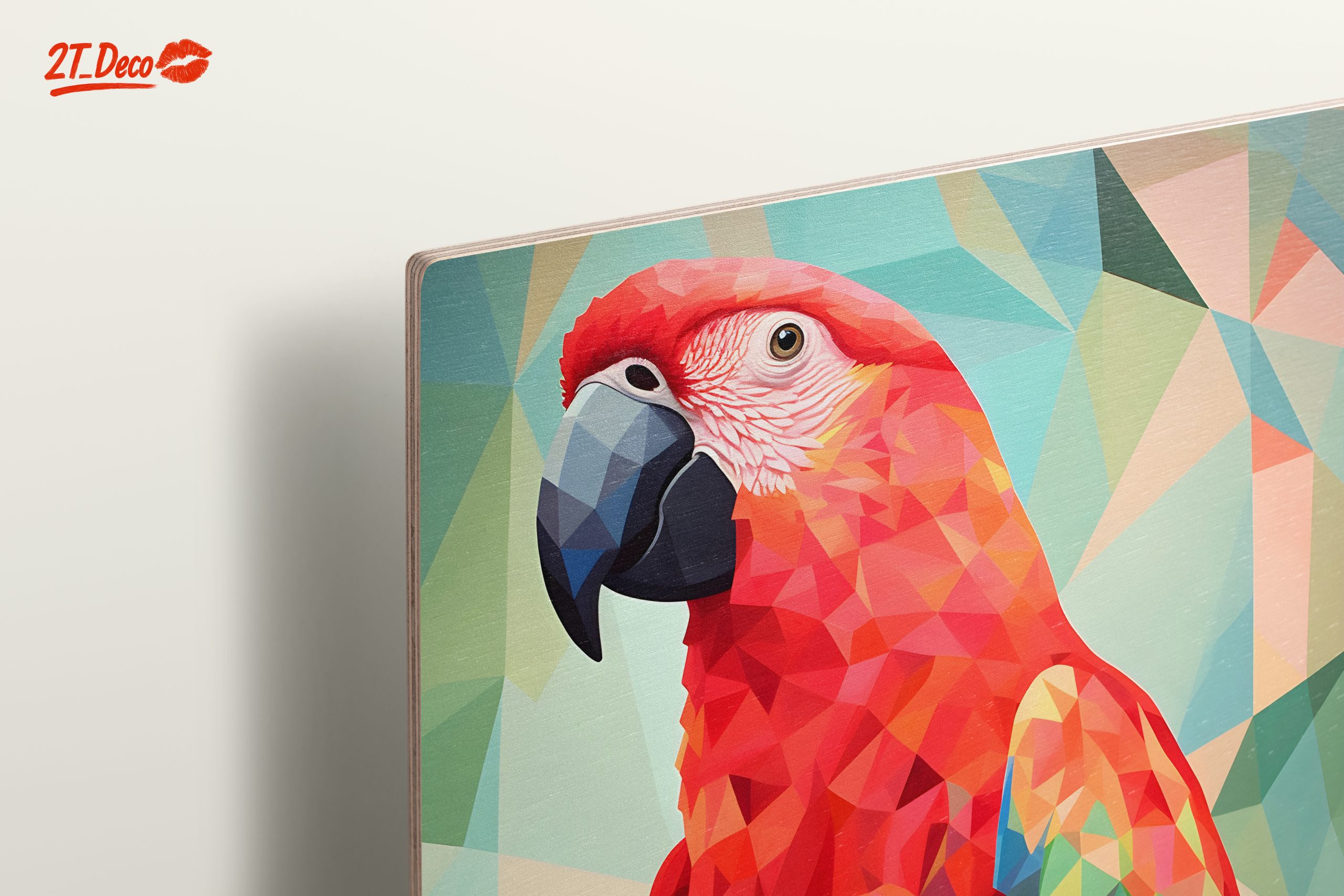 Vibrant Geometric Parrot Art - Image 15