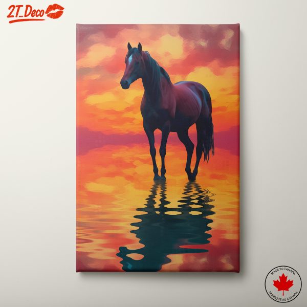 Artistic Horse Silhouette at Sunset