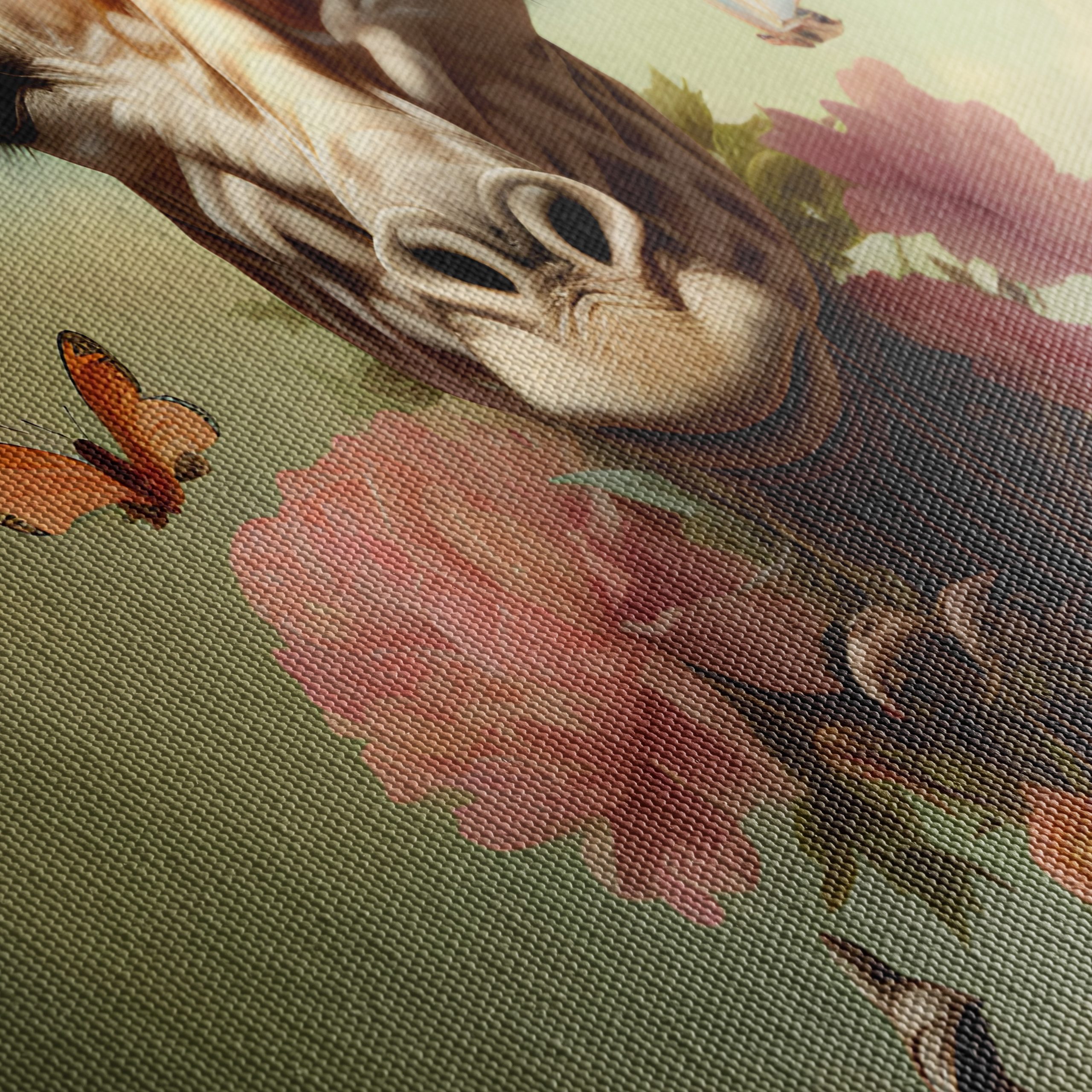 Surreal Giraffe with Flowers and Butterflies - Image 5