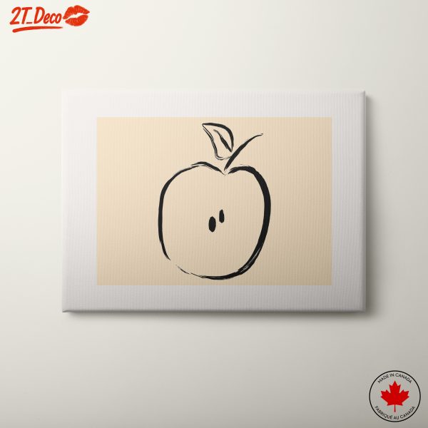 Stylized Abstract Apple Illustration
