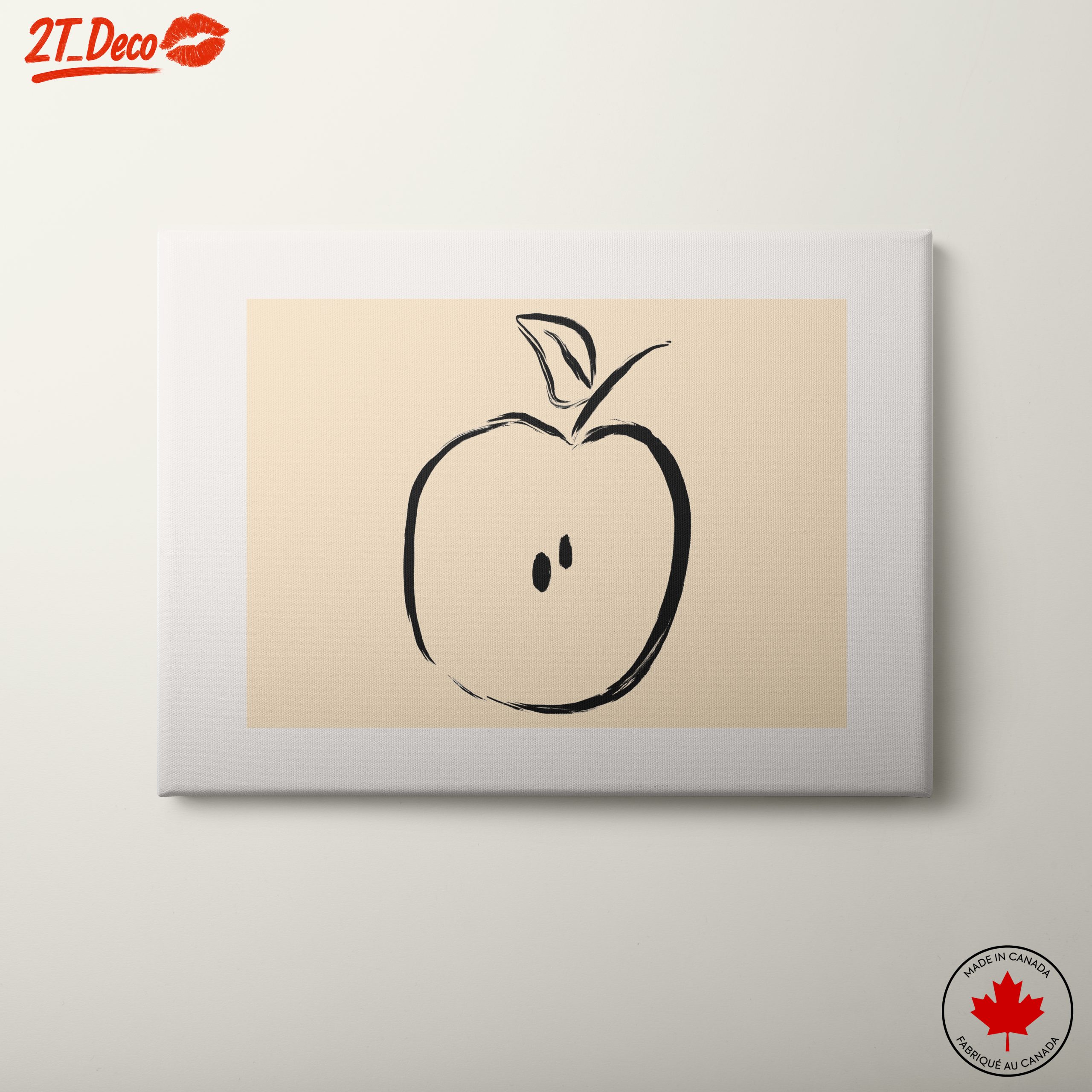 Stylized Abstract Apple Illustration