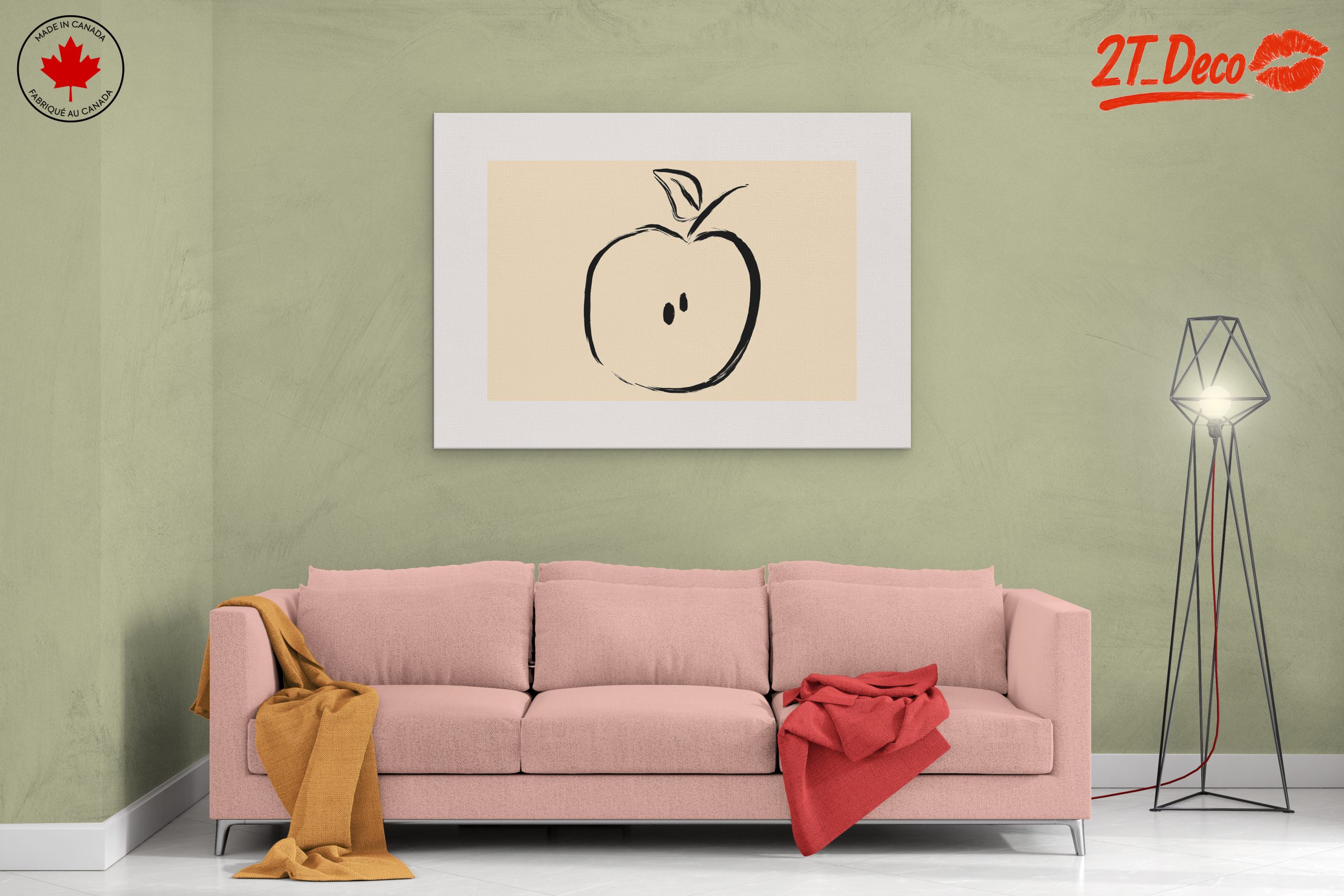 Stylized Abstract Apple Illustration - Image 2