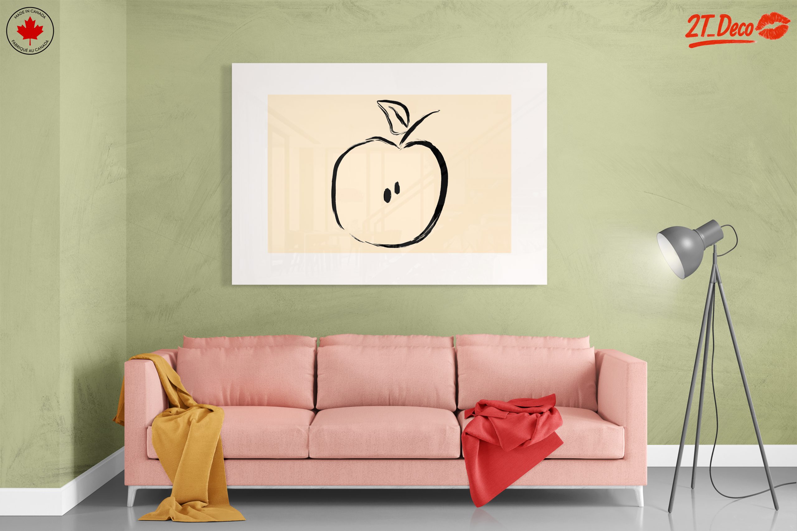 Stylized Abstract Apple Illustration - Image 7