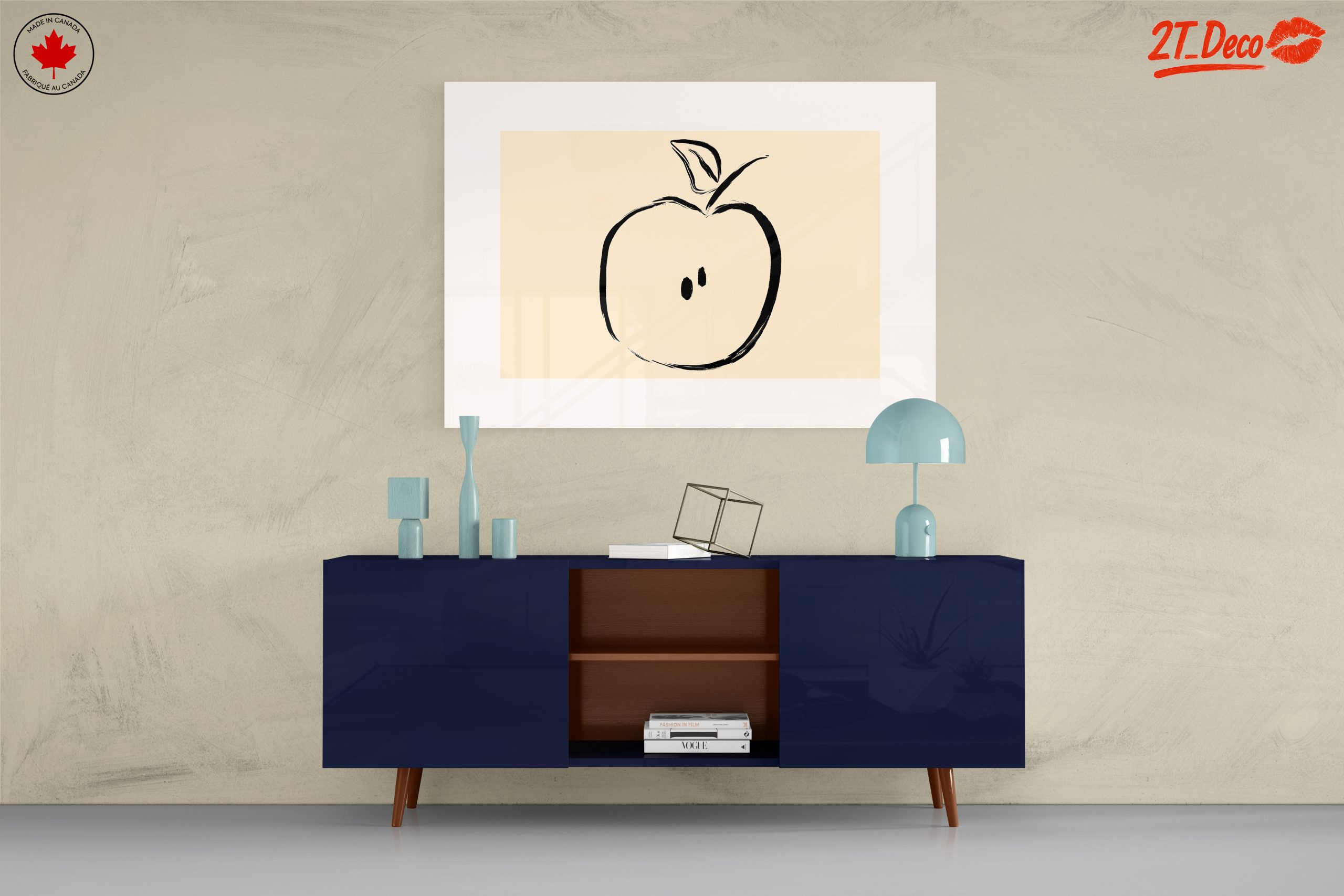 Stylized Abstract Apple Illustration - Image 8
