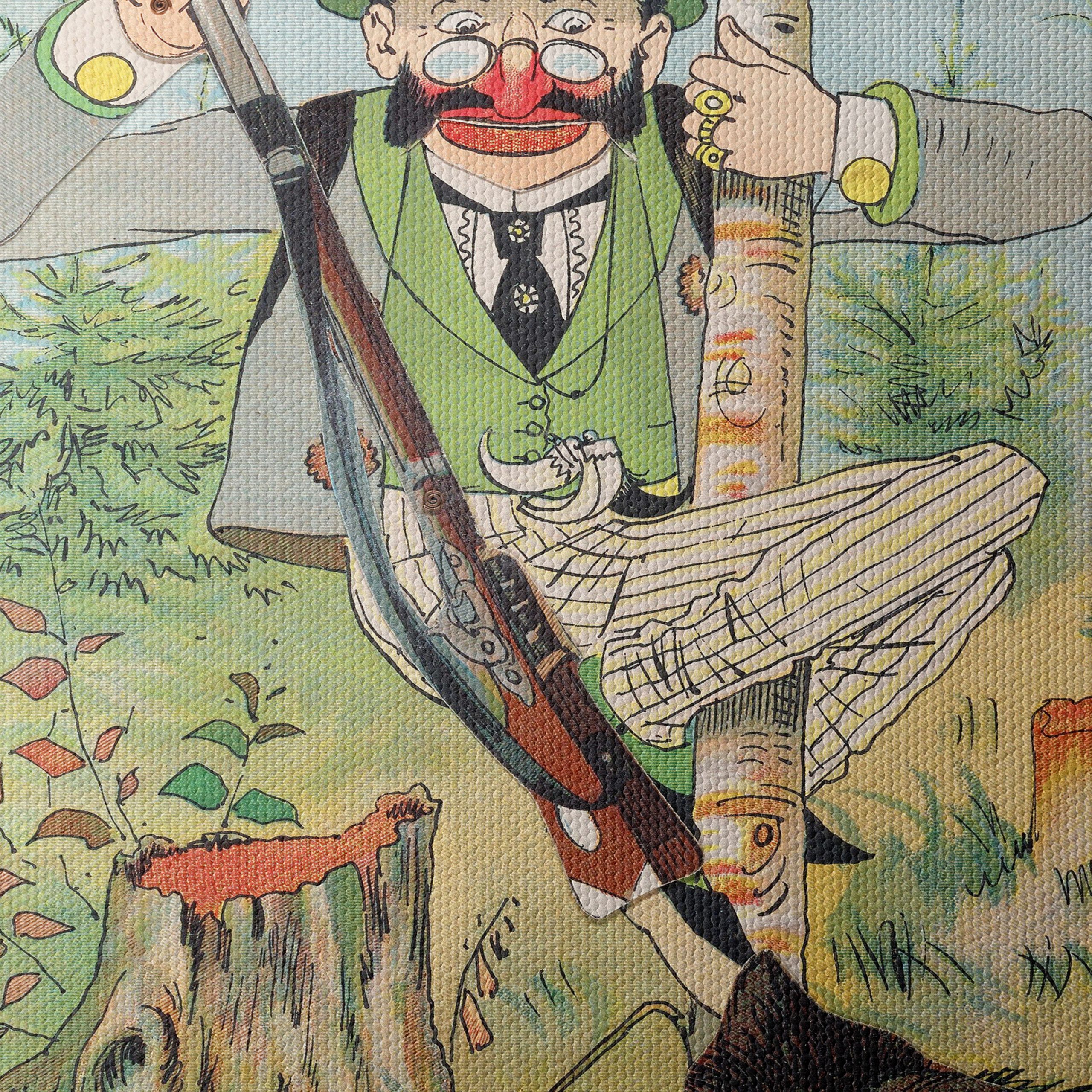 Comical Hunter with Wild Boar - Image 4