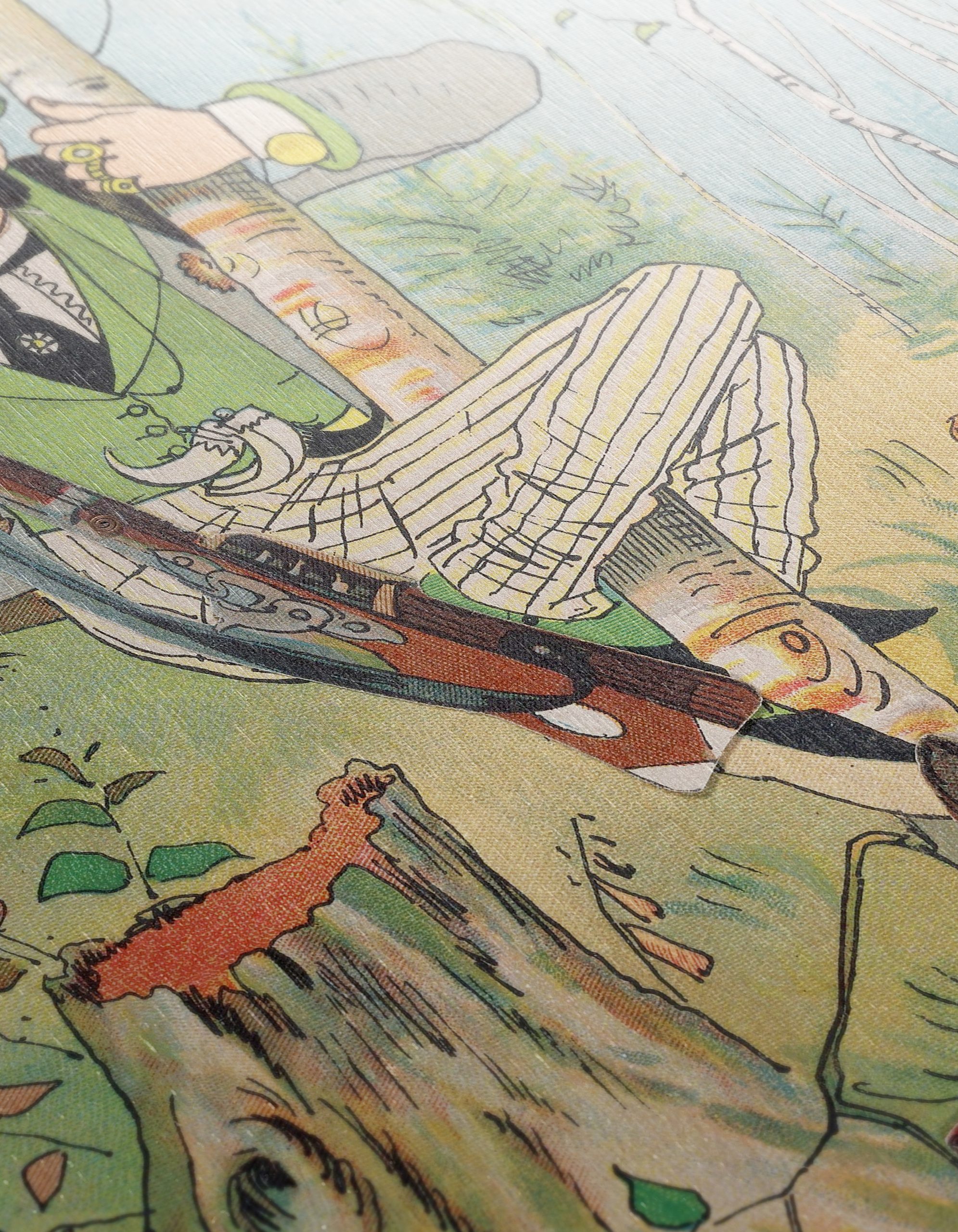 Comical Hunter with Wild Boar - Image 12