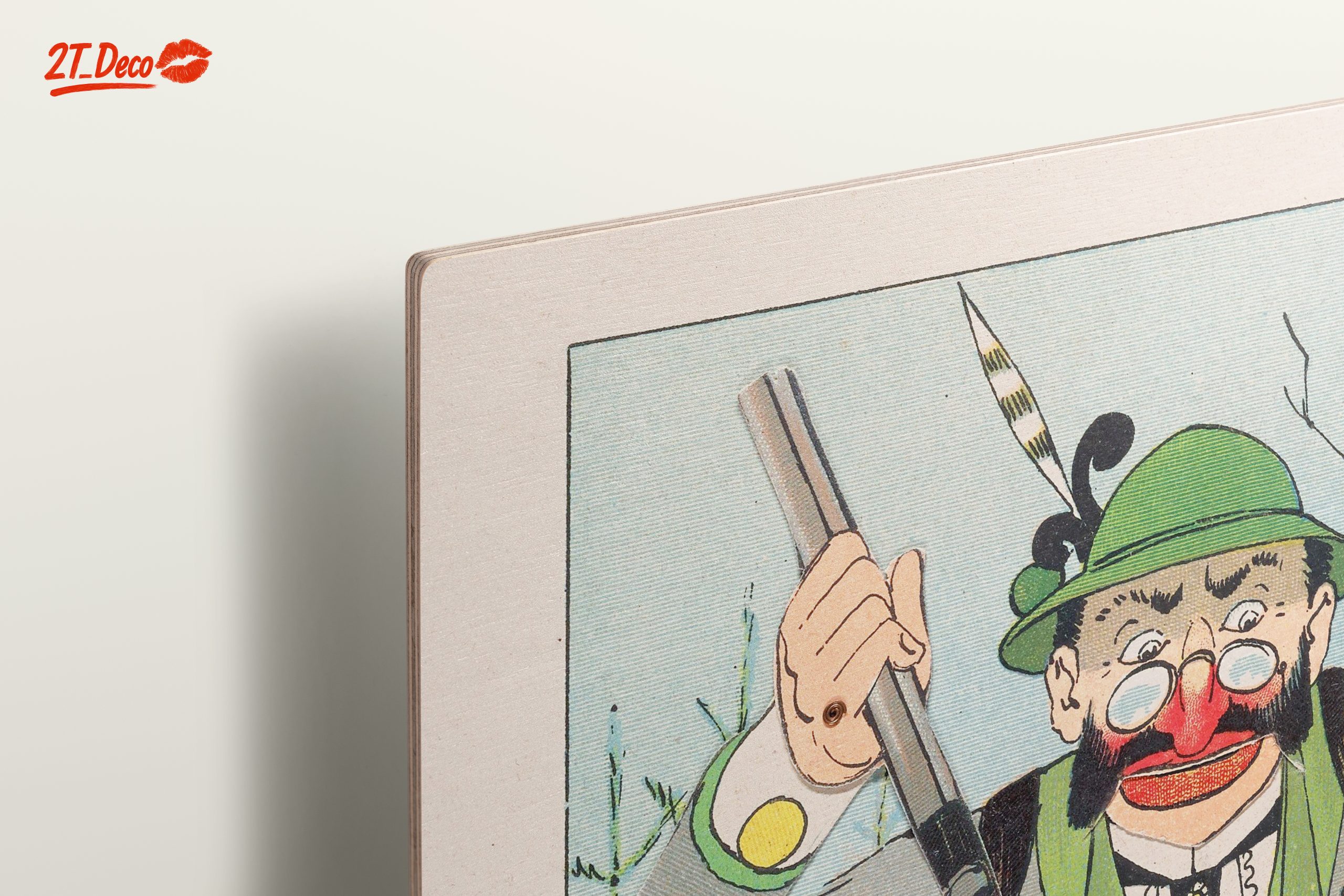 Comical Hunter with Wild Boar - Image 15