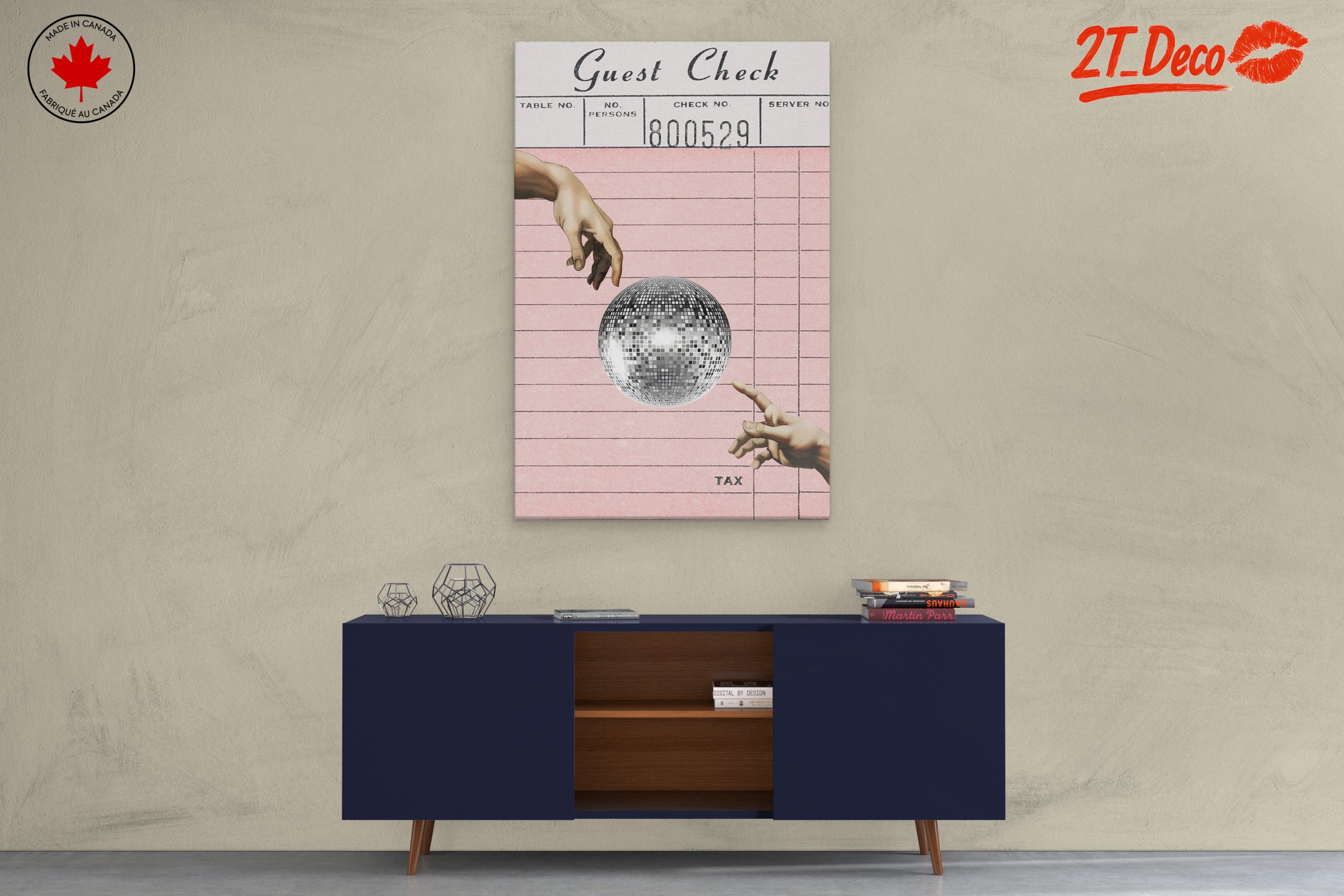 Surreal Hand and Disco Ball Art - Image 3