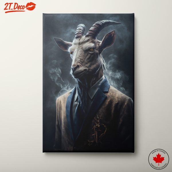 Surreal Artistic Goat Portrait