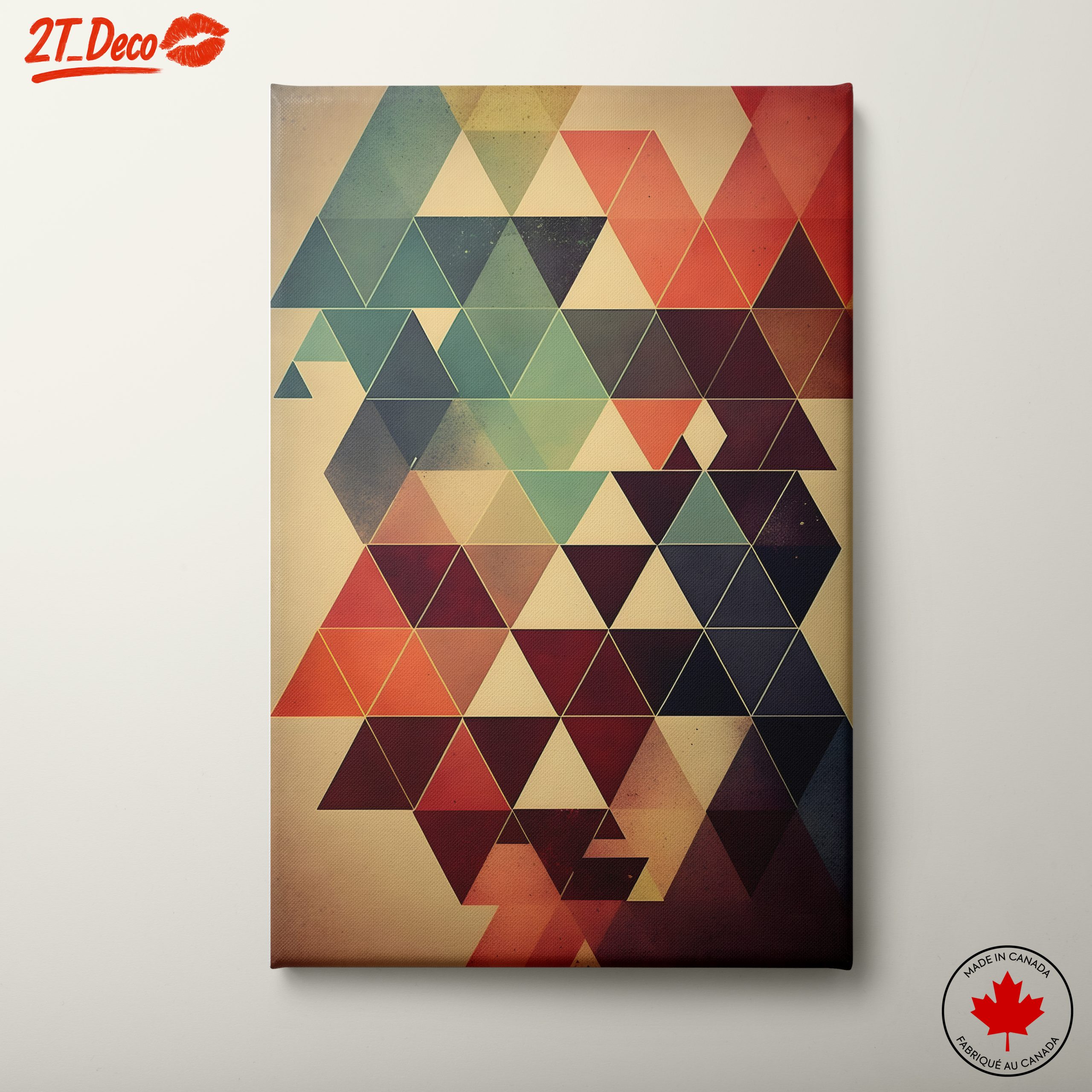 Dynamic Triangular Abstract Artwork