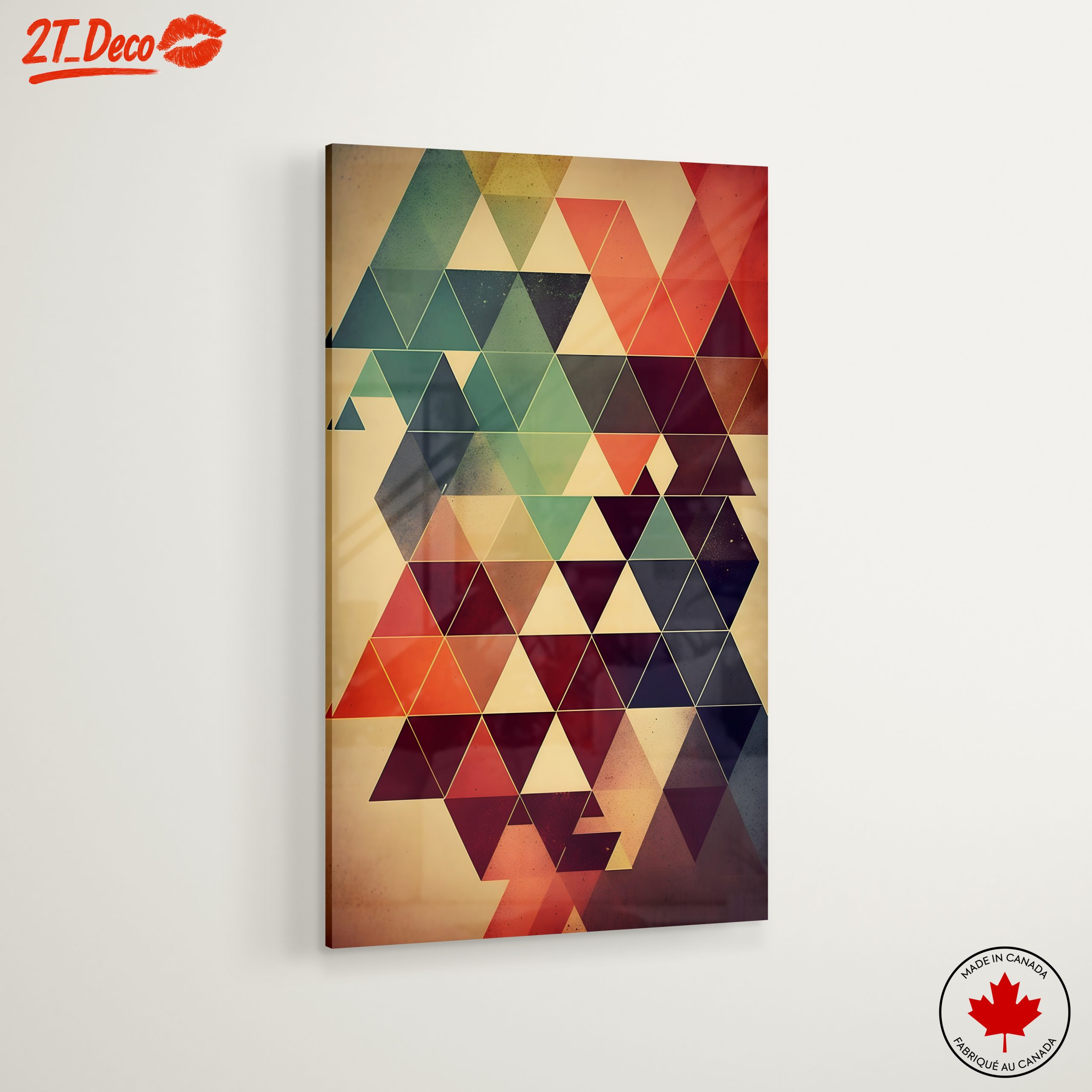 Dynamic Triangular Abstract Artwork - Image 6
