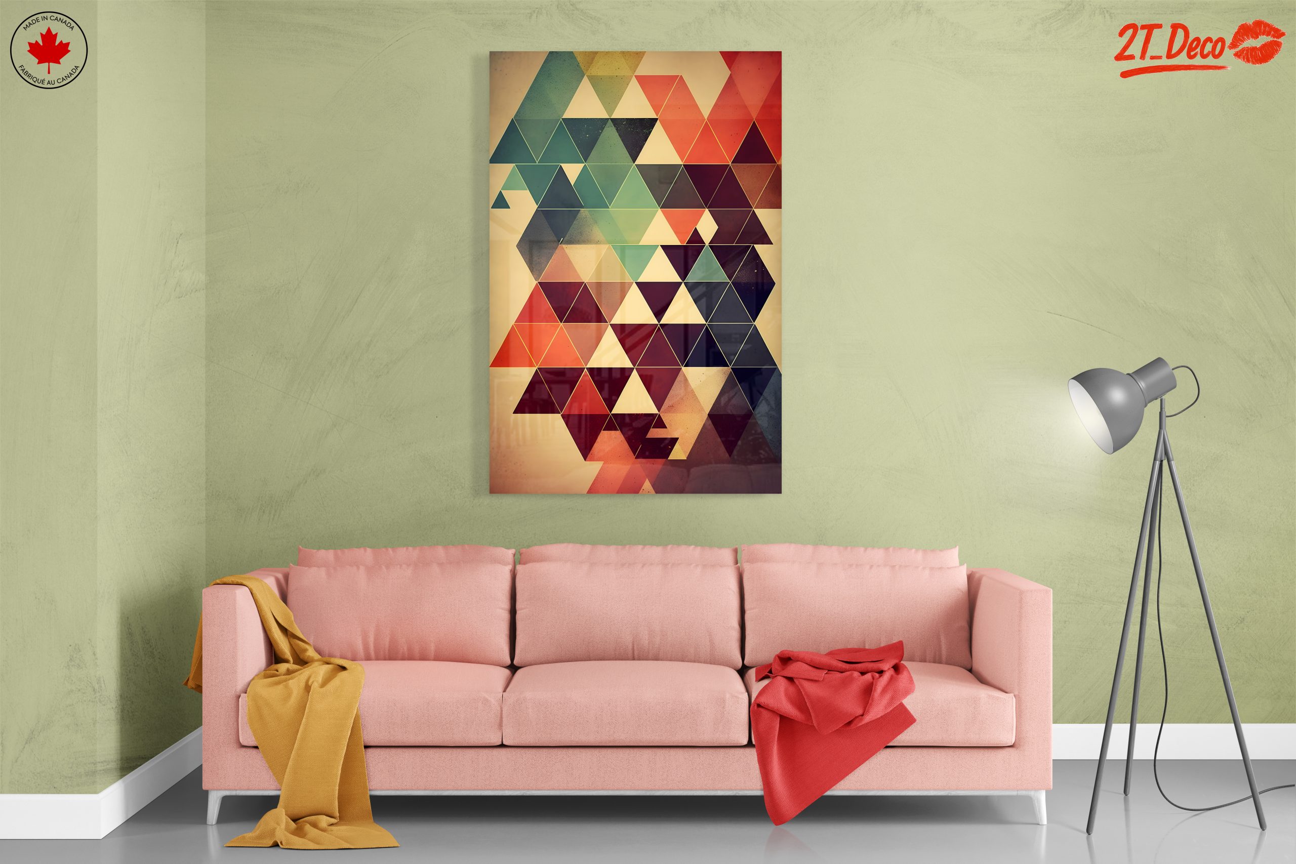 Dynamic Triangular Abstract Artwork - Image 7