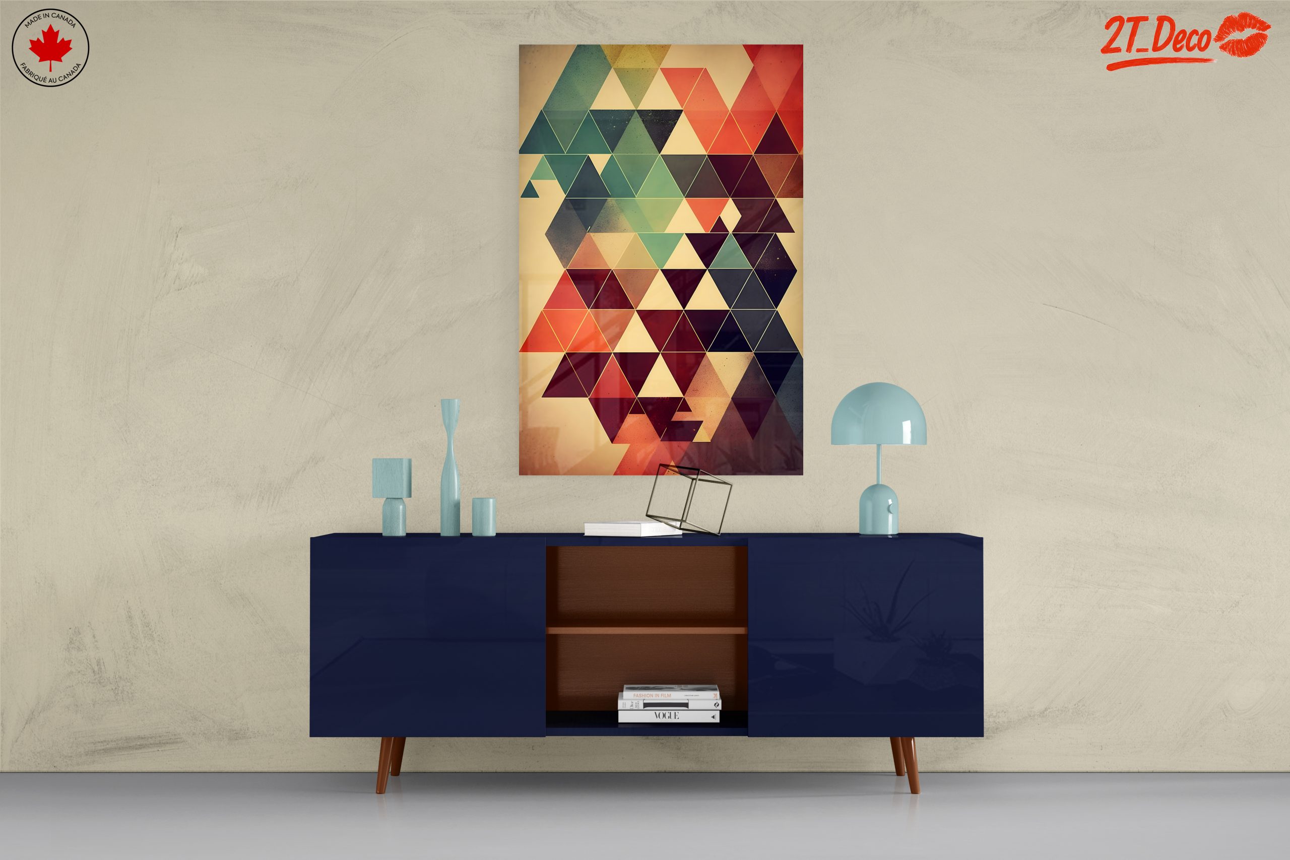 Dynamic Triangular Abstract Artwork - Image 8