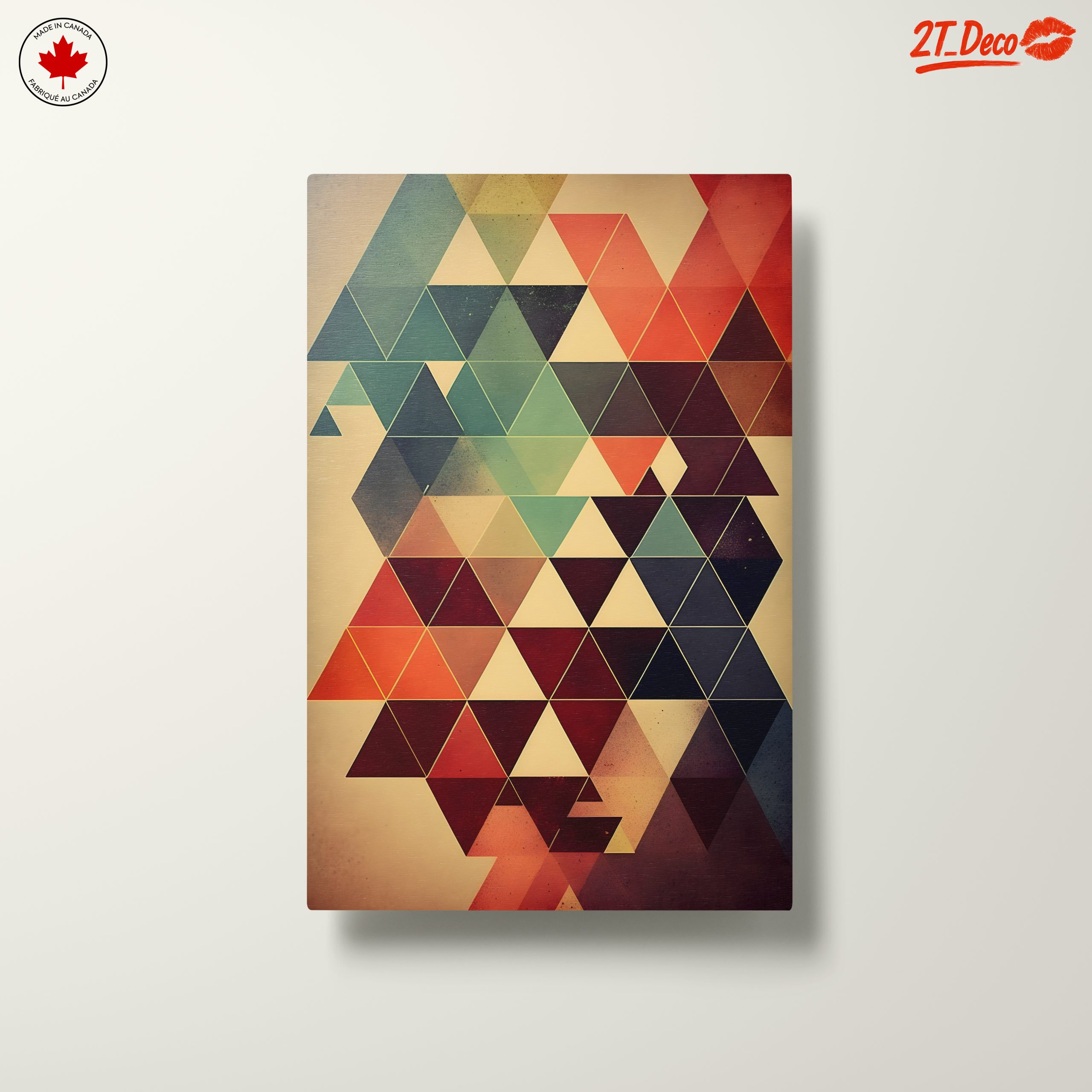 Dynamic Triangular Abstract Artwork - Image 10