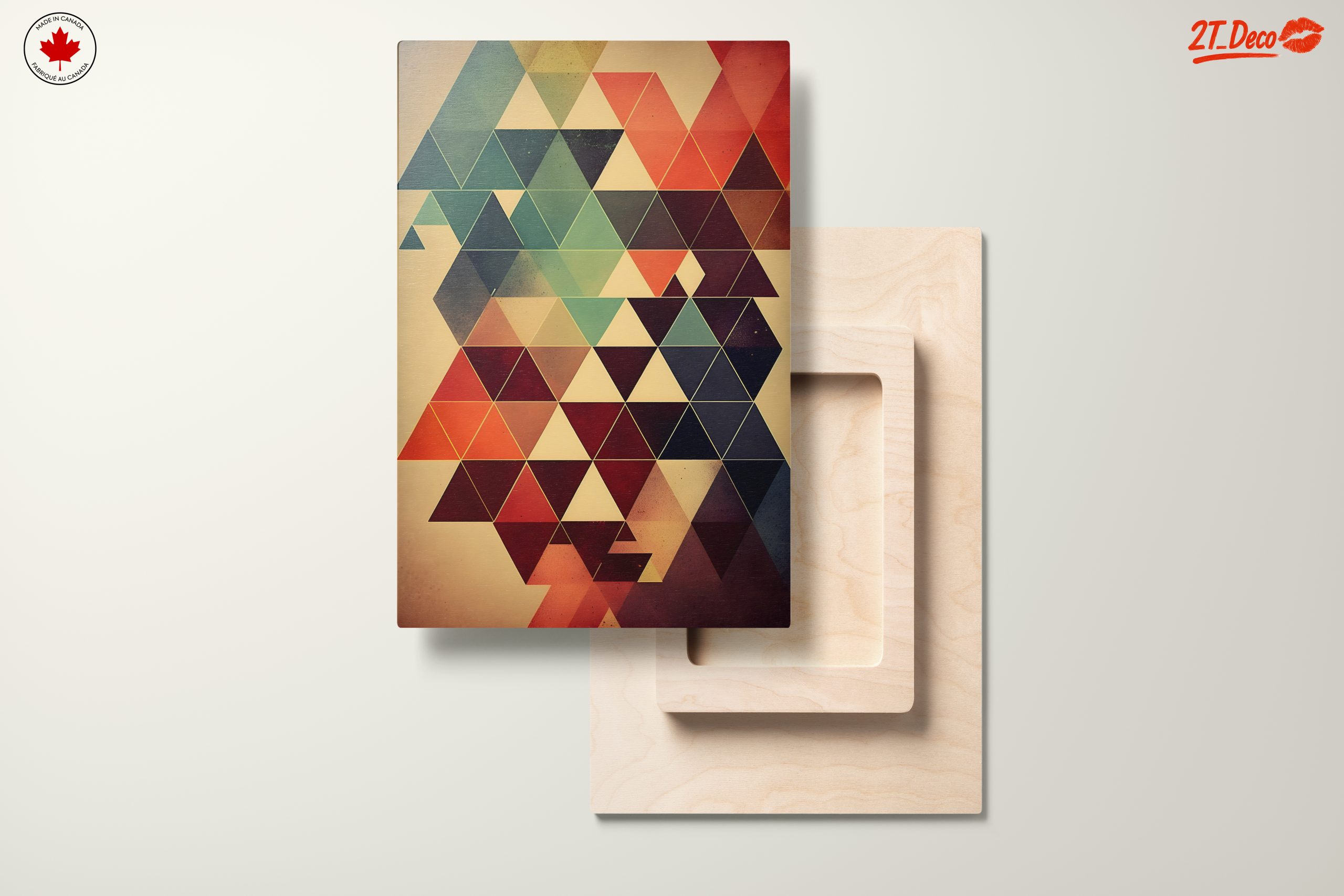 Dynamic Triangular Abstract Artwork - Image 11