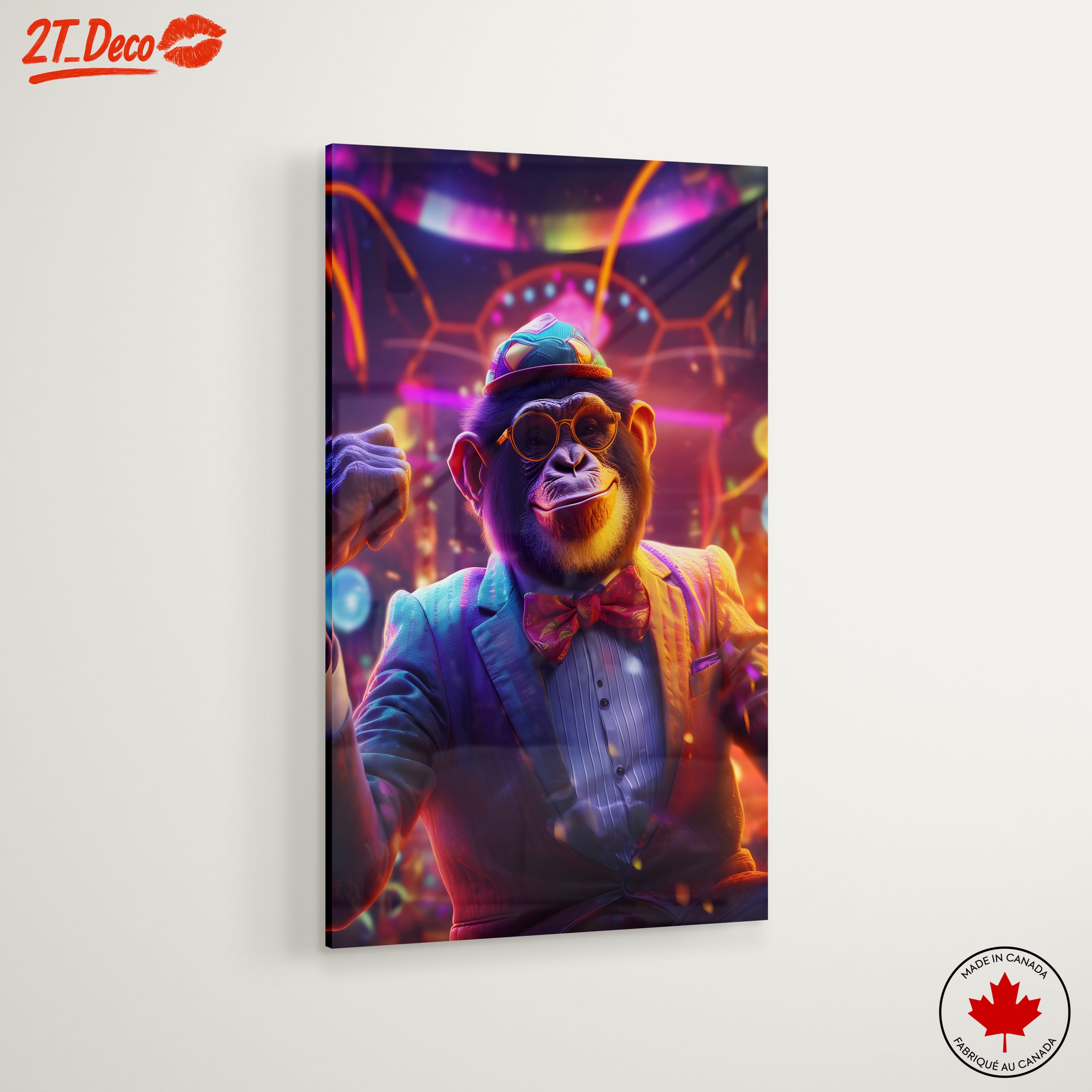 Playful Monkey Character in Vibrant Suit - Image 6