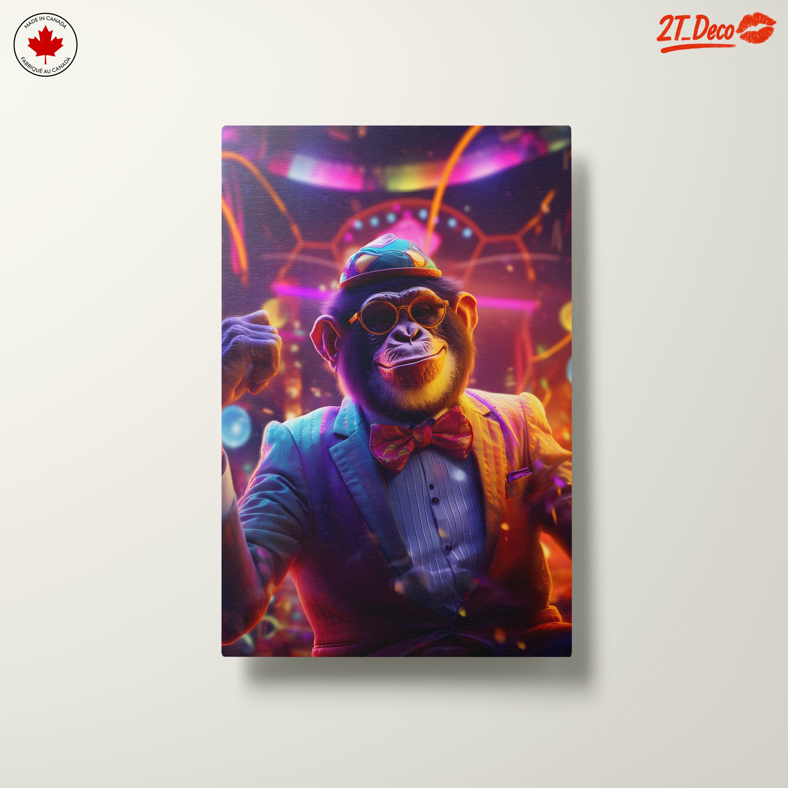 Playful Monkey Character in Vibrant Suit - Image 10