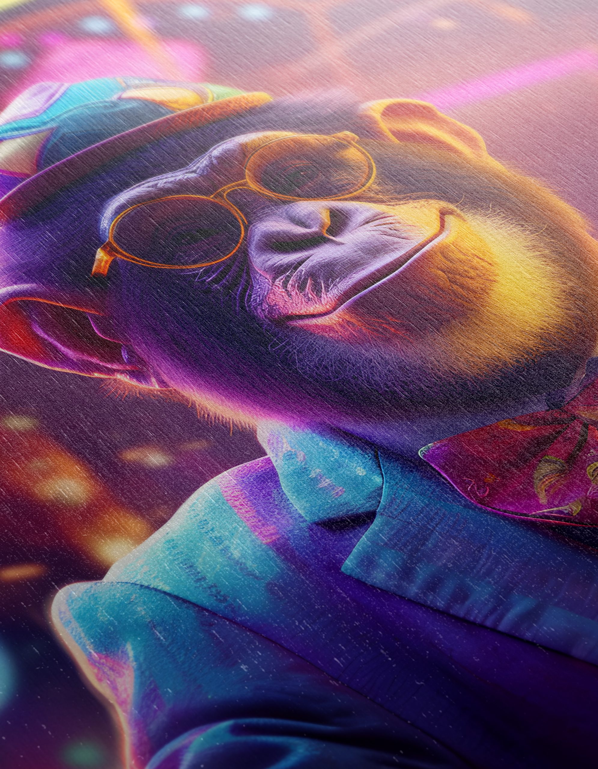 Playful Monkey Character in Vibrant Suit - Image 12