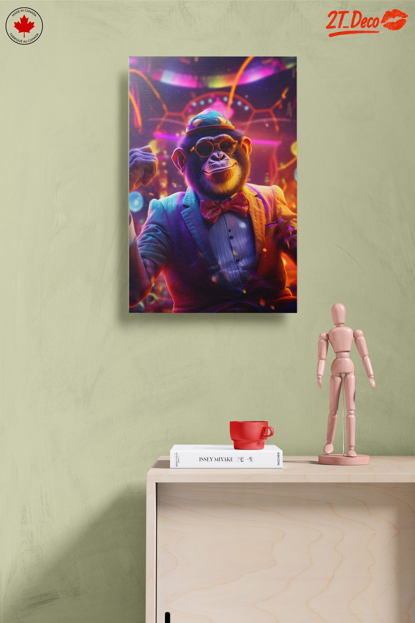 Playful Monkey Character in Vibrant Suit - Image 14
