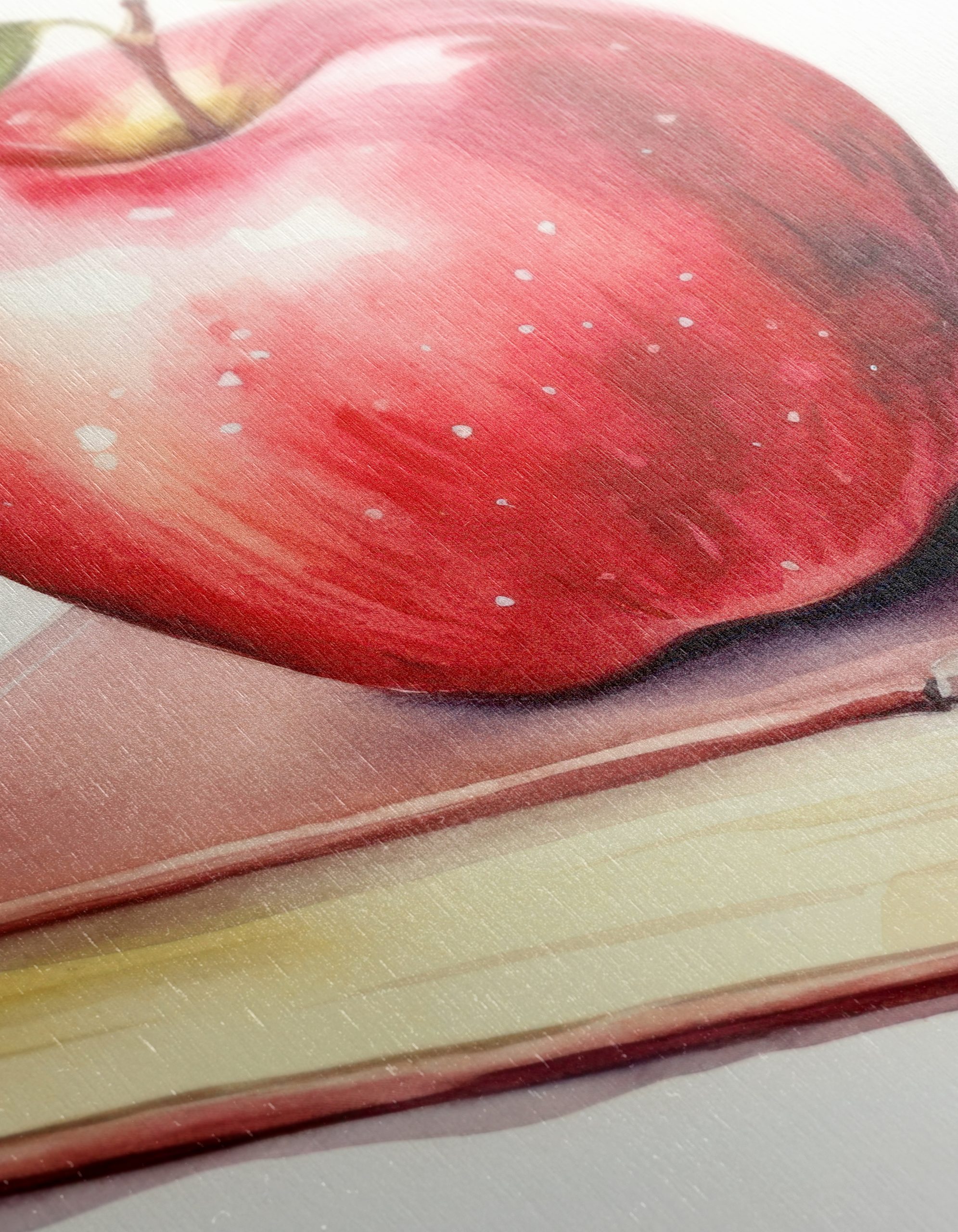 Stylized Apple on Book Artwork - Image 12