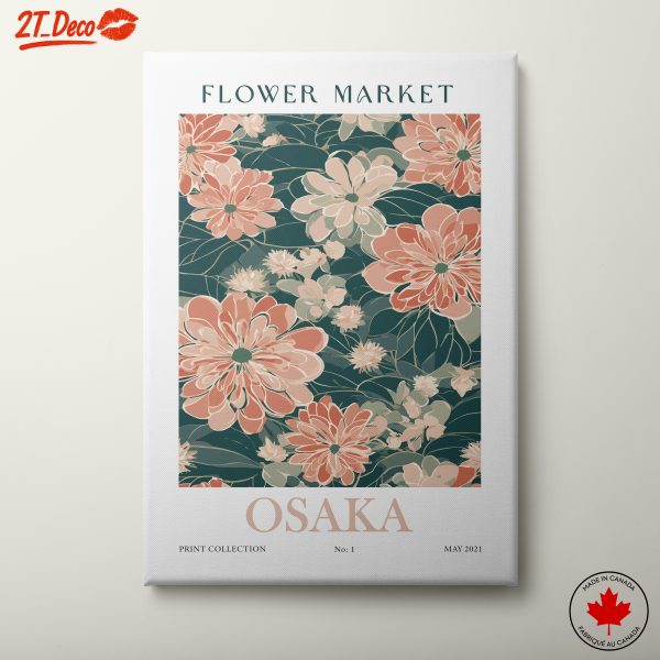 Flower Market Print with Vibrant Floral Design