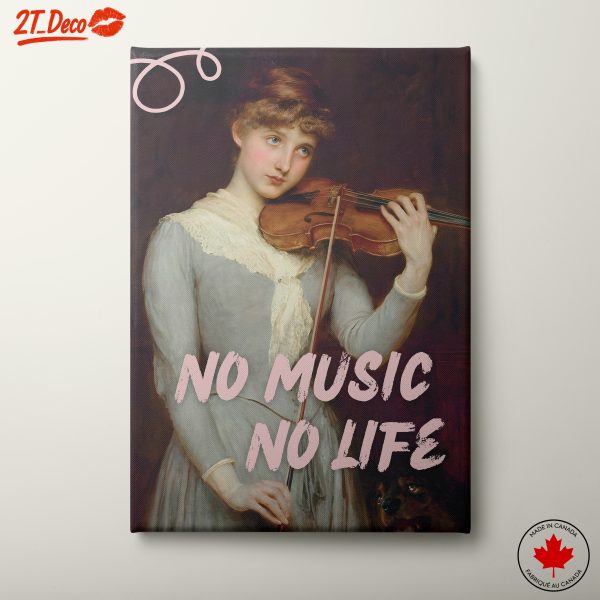 No Music No Life Inspirational Art