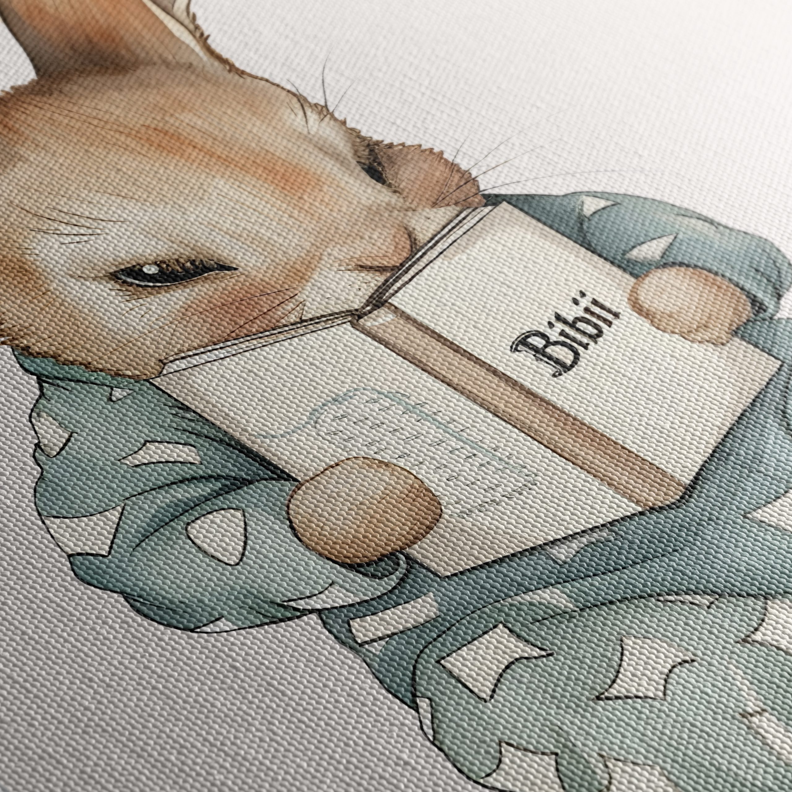 Charming Whimsical Rabbit Reading a Book - Image 5